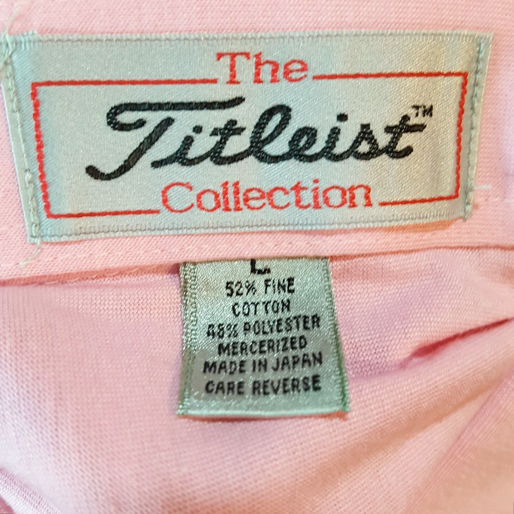 Titleist VINTAGE Titleist Golf Polo Shirt - Pink Collared Short Sleeve PGA 90s Preppy Casual Mens L Size US L / EU 52-54 / 3 - 6 Thumbnail