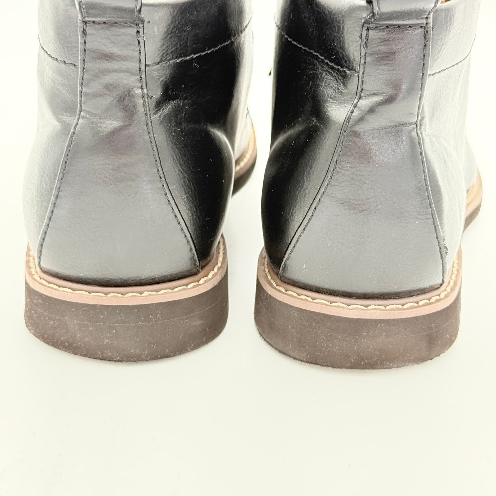 Tommy Hilfiger Tommy Hilfiger TMGIBBY Men's Black Leather Cap Toe Boots Size US 10.5 / EU 43-44 - 6 Thumbnail