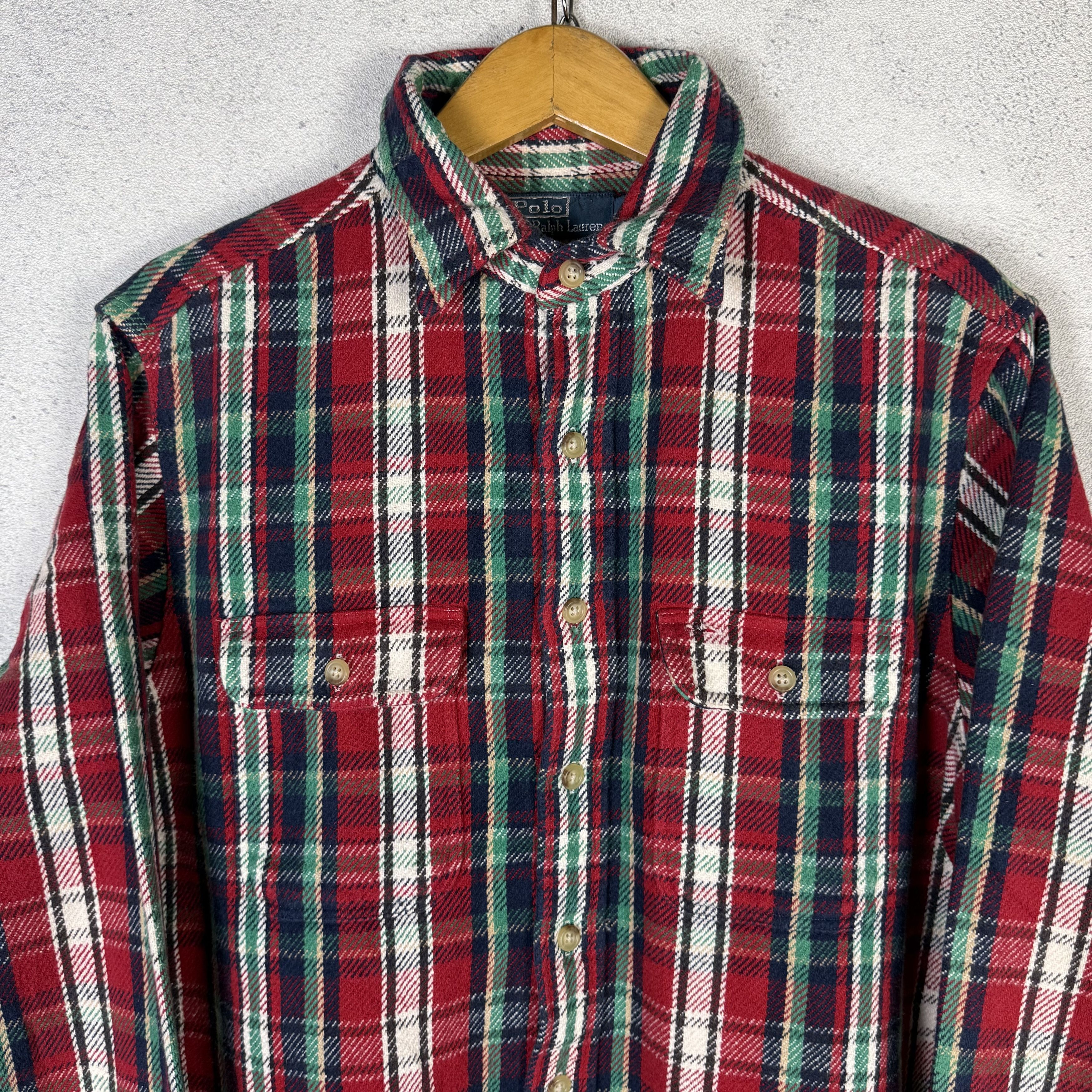 Polo Ralph Lauren Polo Ralph Lauren Flannel Shirt Size US M / EU 48-50 / 2 - 2 Thumbnail