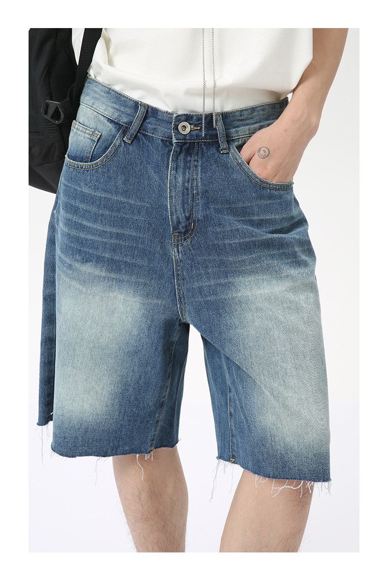 Japanese Brand × Jean Casual straight loose washed denim shorts Size US 32 / EU 48 - 6 Thumbnail