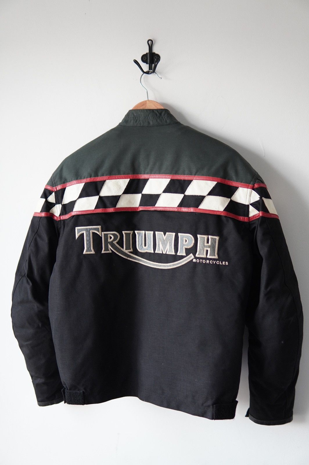 Indian Motorcycle Vintage Triumph Checkered Moto Racing Jacket Size US L / EU 52-54 / 3 - 5 Thumbnail