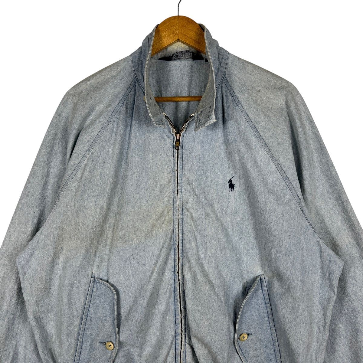 Polo Ralph Lauren 🔥 90s Vintage Polo Ralph Lauren G9 Light Blue Jacket Size US M / EU 48-50 / 2 - 5 Thumbnail