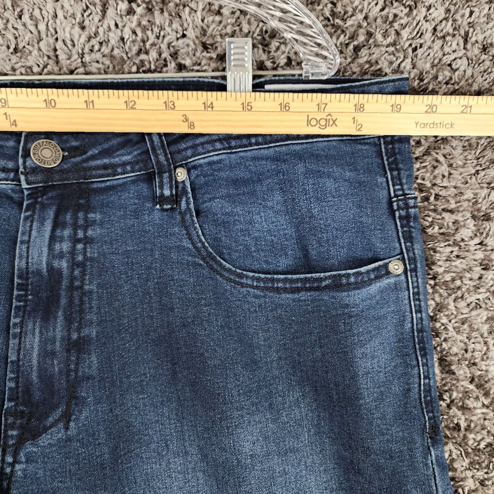 Buffalo David Bitton Buffalo David Bitton Slim Straight Leg Dark Wash Blue Jeans Mens 38x30 Size US 38 / EU 54 - 4 Thumbnail