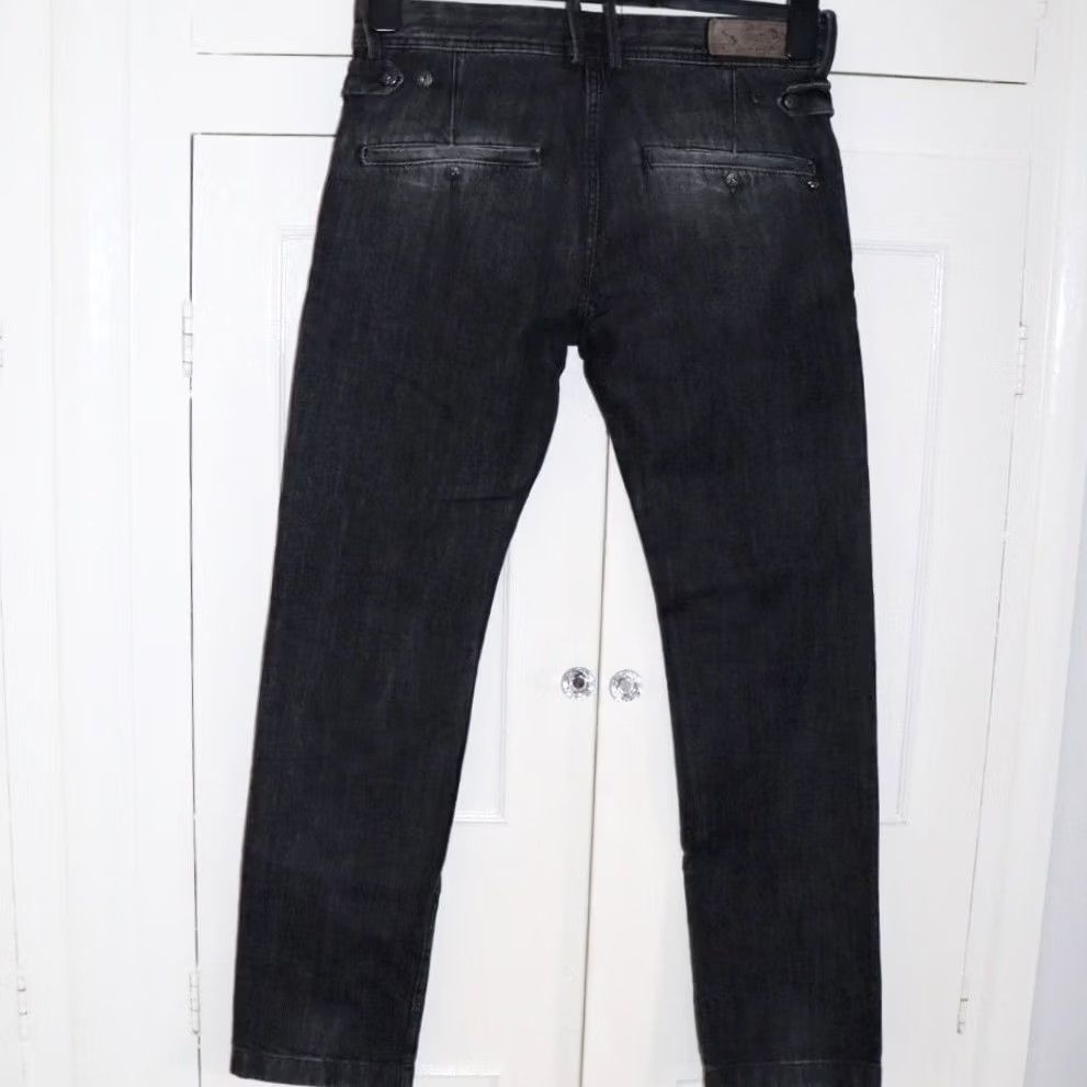 Diesel Diesel Jeans W29” L30.5” Chi-Tight-D Mens Tapered Slim Fit Washed Black Pants Regular Size 29 Denim Jeans Mens Slimming Fit Size US 29 - 2 Thumbnail