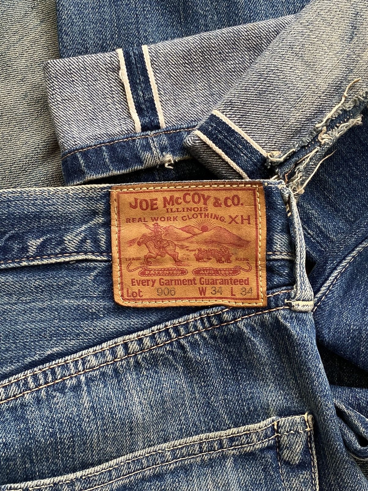Vintage Joe McCoy 906 Distressed Japanese Selvedge Denim ??