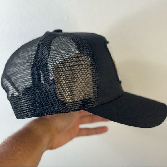 Designer NEW AVOCADO PATCH BLACK TRUCKER MESH CAP HAT Size ONE SIZE - 4 Thumbnail