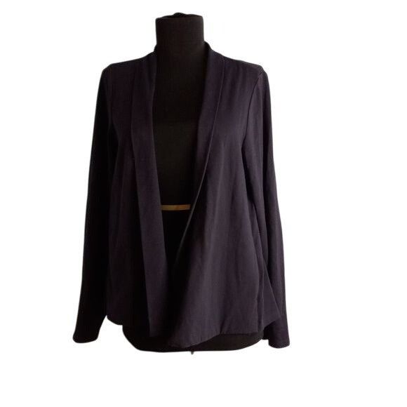 Eileen Fisher Eileen Fisher Size S Open Front Navy Blue Cardigan Jacket Co Size S / US 4 / IT 40 - 1 Thumbnail