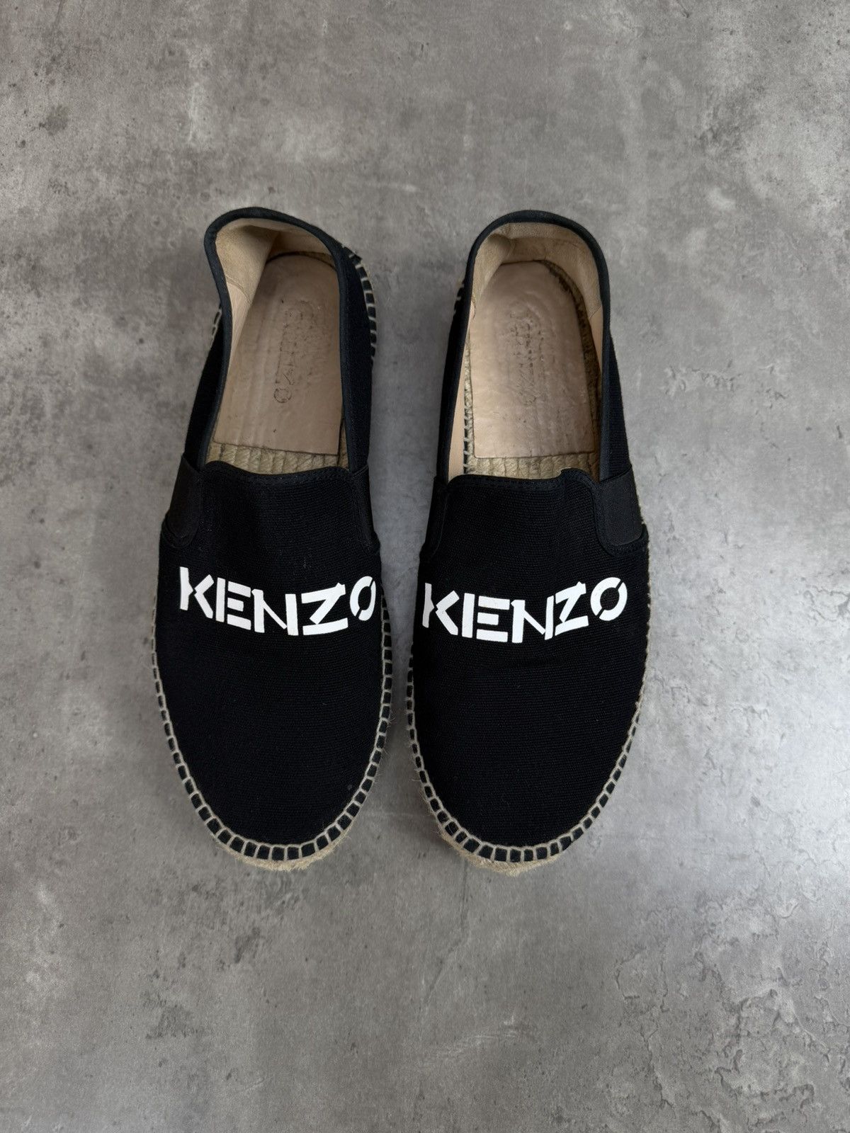 Kenzo Kenzo Black Logo Printed Espadrilles Size 42 Size US 8 / EU 41 - 1 Thumbnail