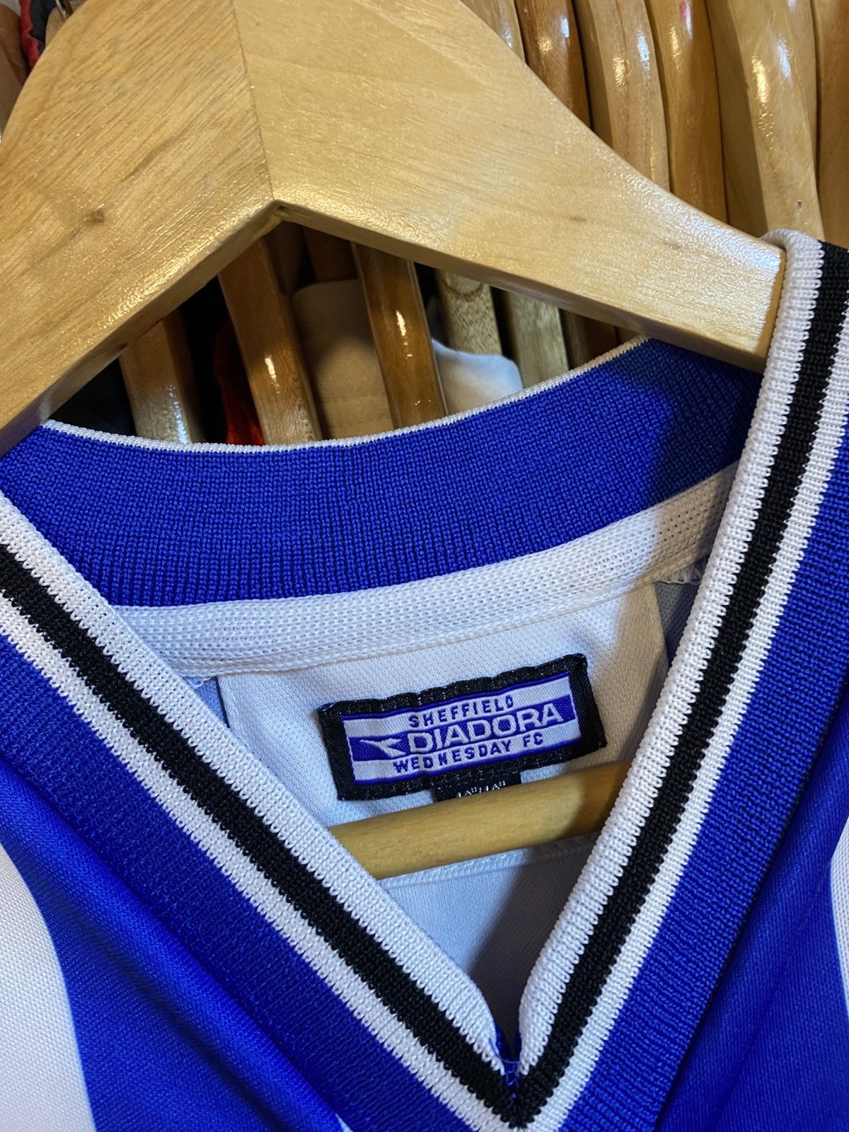 Diadora Vintage Sheffield Wednesday Home Kit Size US XL / EU 56 / 4 - 3 Thumbnail