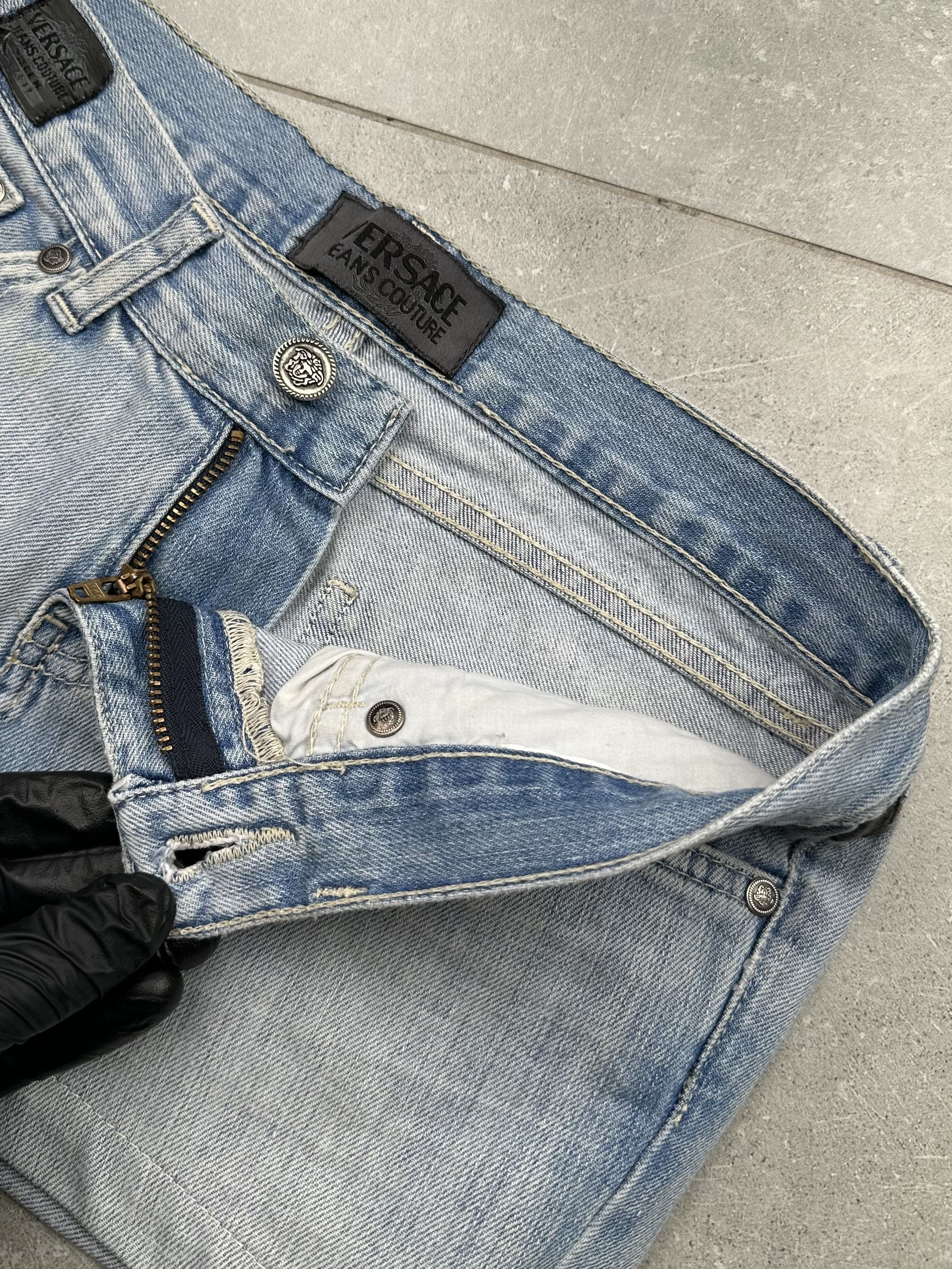 Versace Jeans Couture × Vintage Versace Jeans Couture Vintage Mini Skirt Size 26" / US 2 / IT 38 - 8 Thumbnail