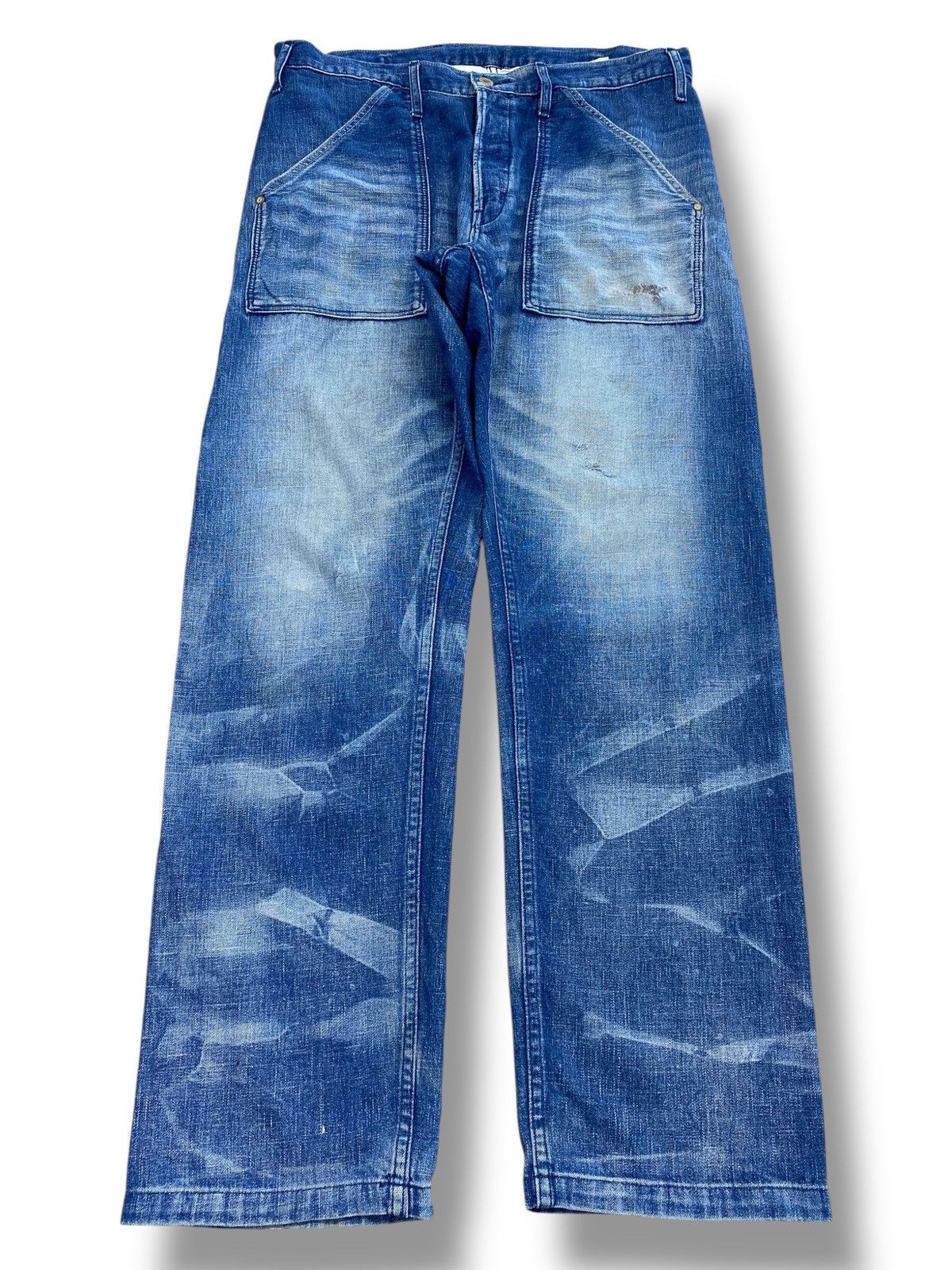 Big John Big John Brand Faded Blue Wash Style Loose Jeans Size US 34 / EU 50 - 1 Thumbnail
