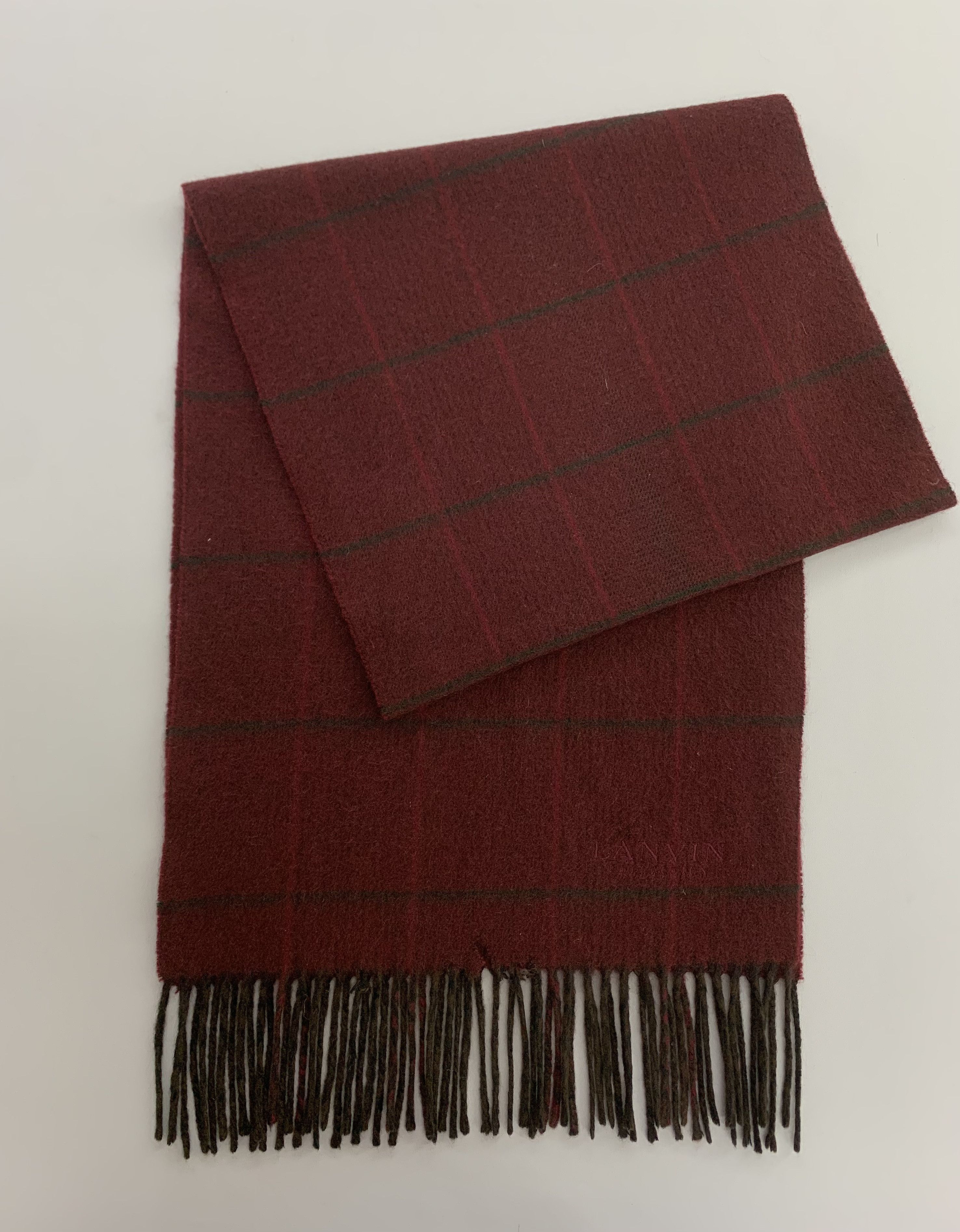 Lanvin Lanvin Scarf Wool Muffler Neck Wrap BL1071 Size ONE SIZE - 3 Thumbnail