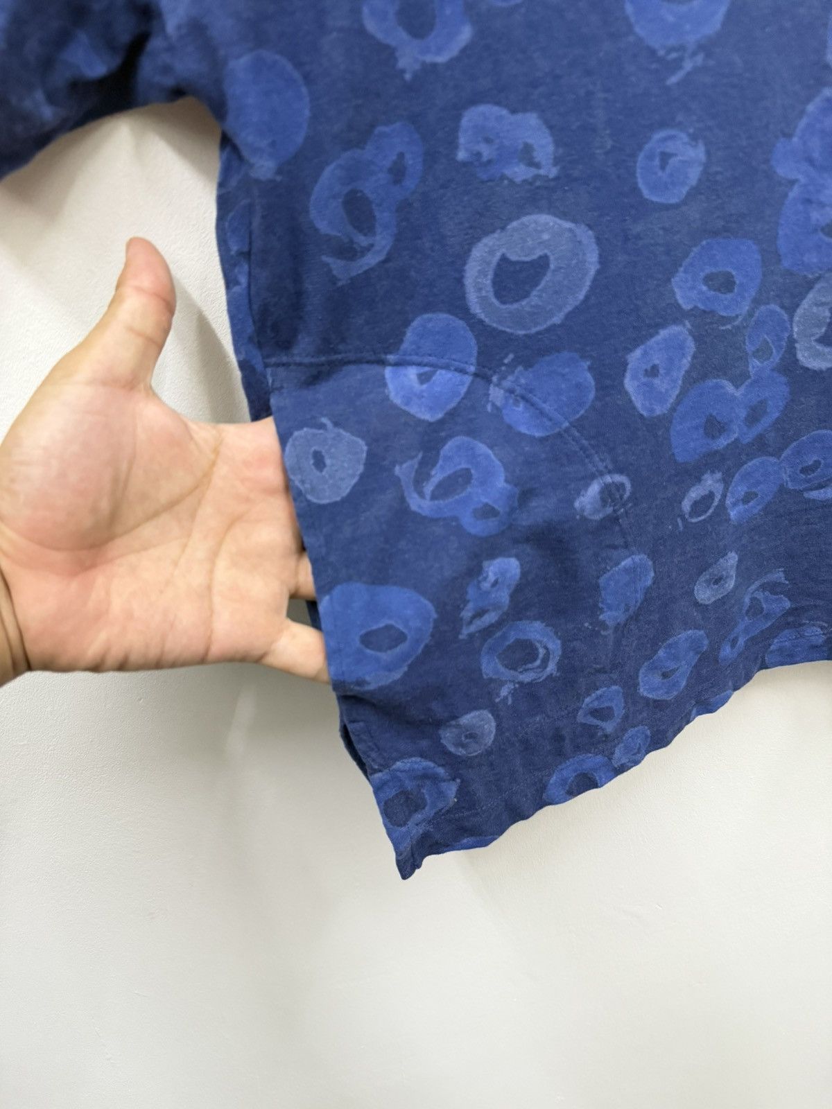 Y's Ys Shibori Indigo Boxy T Shirt Size US M / EU 48-50 / 2 - 7 Thumbnail