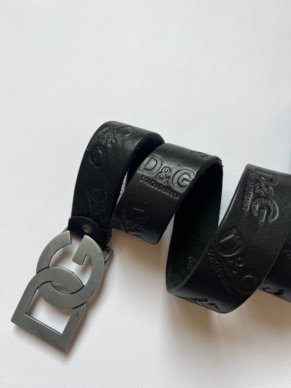 Japanese Brand × Vintage Vintage Dolce Gabbana monogram logo punk leather belt buckle Size ONE SIZE - 4 Thumbnail