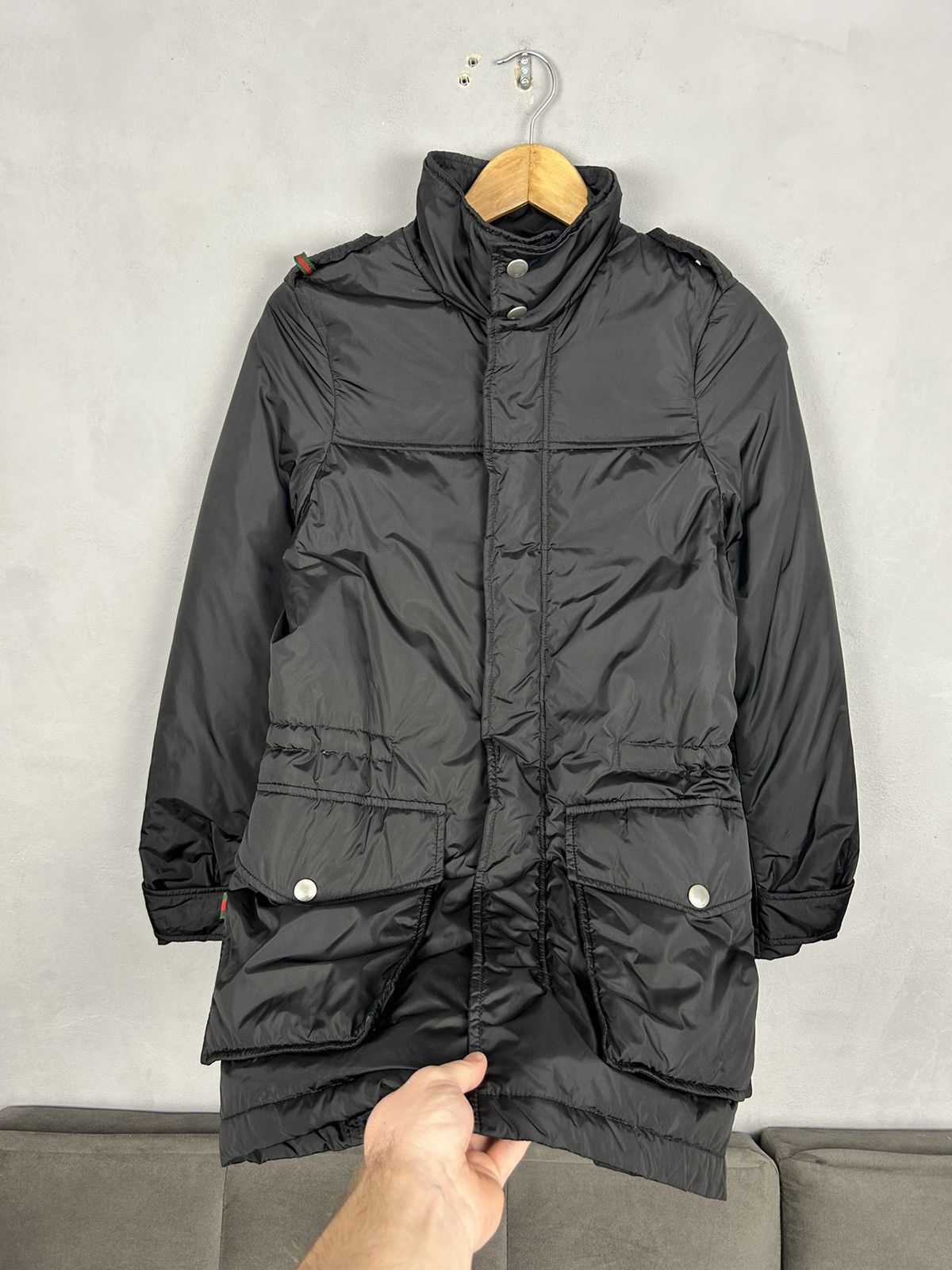 Gucci Gucci Black Puffer Jacket Women – Made in Italy – Nylon Size S / US 4 / IT 40 - 4 Thumbnail