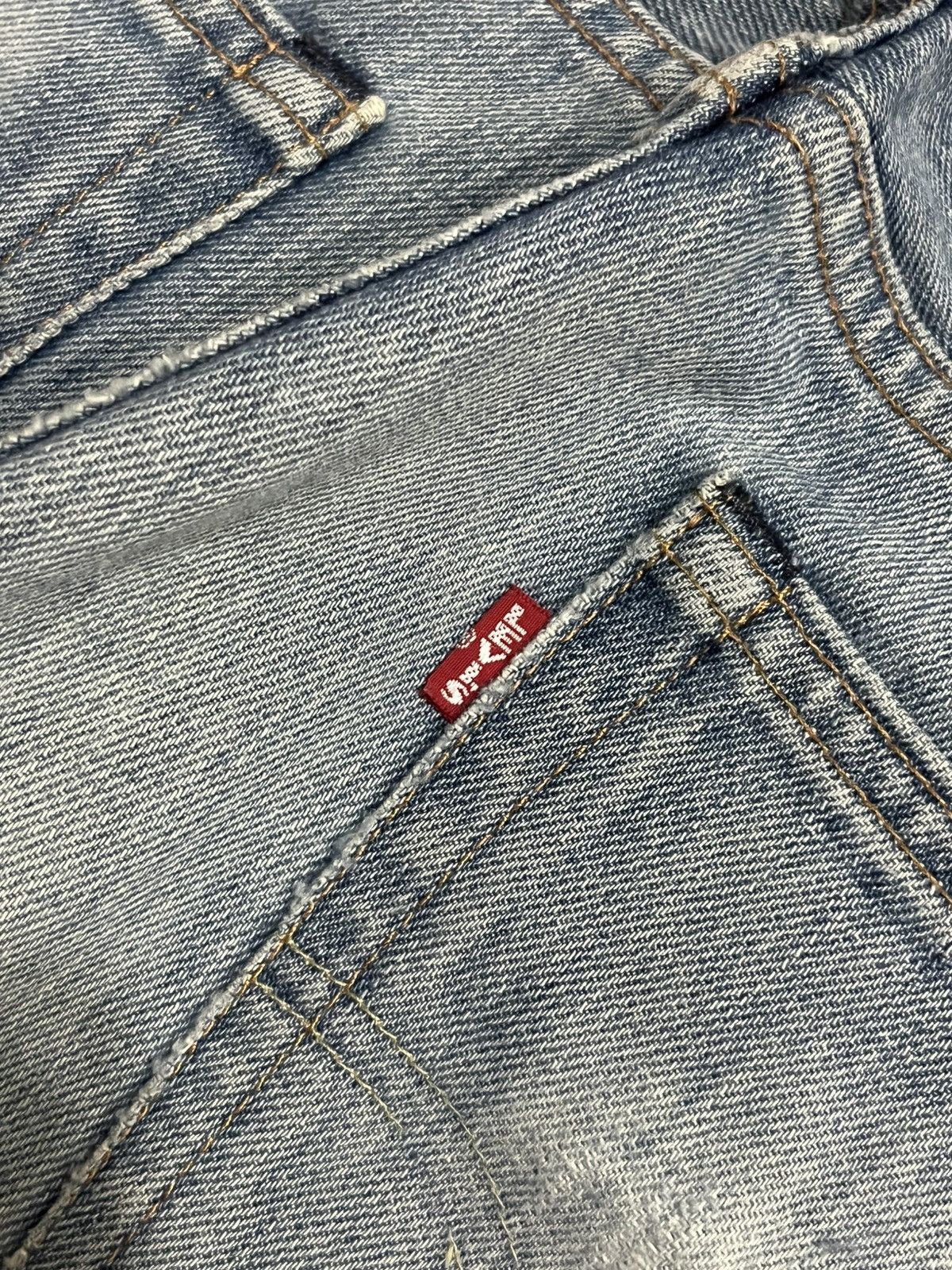Levi's Levi’s 505 Big E Non Selvedge Made in Usa Distress Blue Jean Size US 32 / EU 48 - 9 Thumbnail
