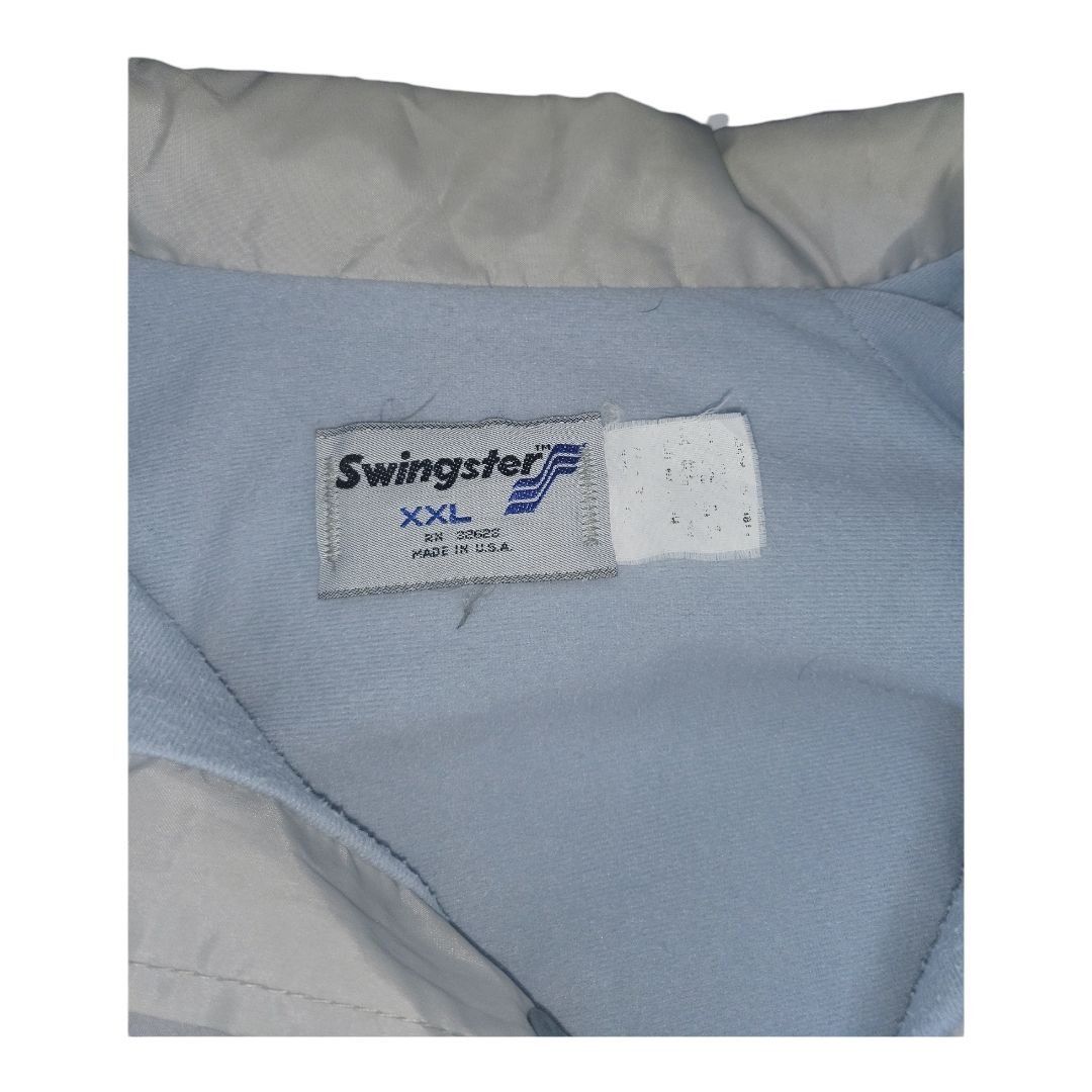 Dunlop Vintage Dunlop Swingster Jacket Men Sz XXL 80s Gray Embroide Size US XXL / EU 58 / 5 - 6 Thumbnail