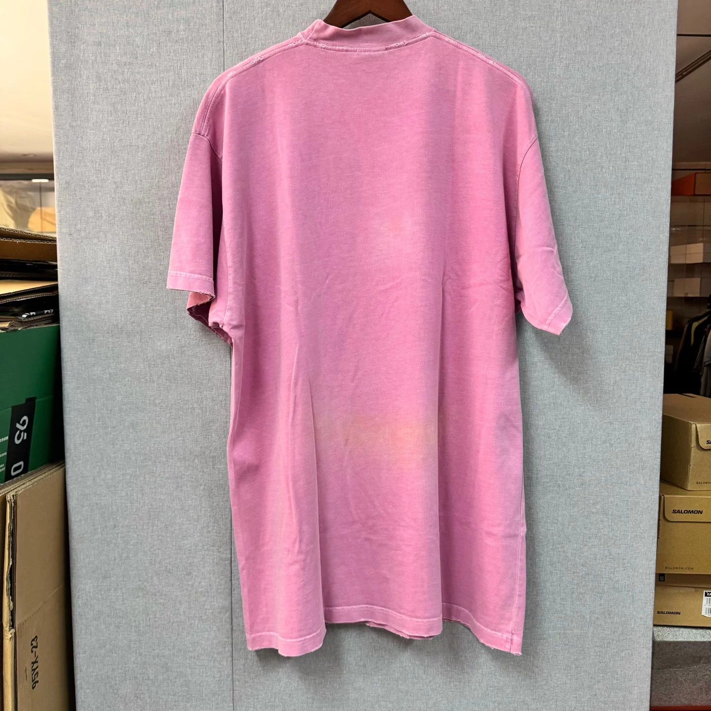 Balenciaga Balenciaga Distressed Pink Eiffel Tower Tee 1 Size US S / EU 44-46 / 1 - 2 Thumbnail