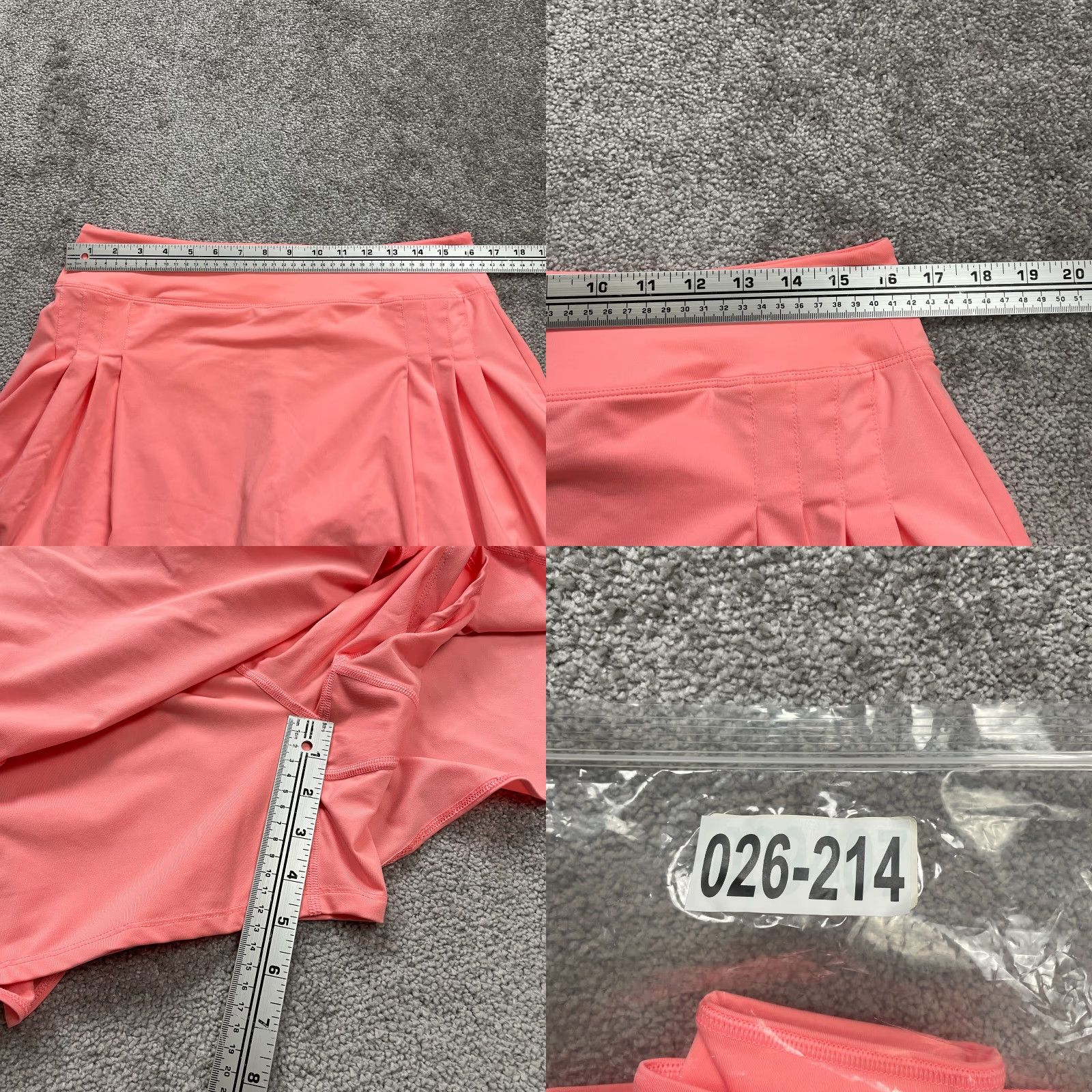 Rainbow Rainbow Tree Skirt Mini Skort Womens L Orange Peach Active A-Line Pleated Tennis Capable Breathable Lightweight Size 36" / US 14 / IT 50 - 8 Thumbnail