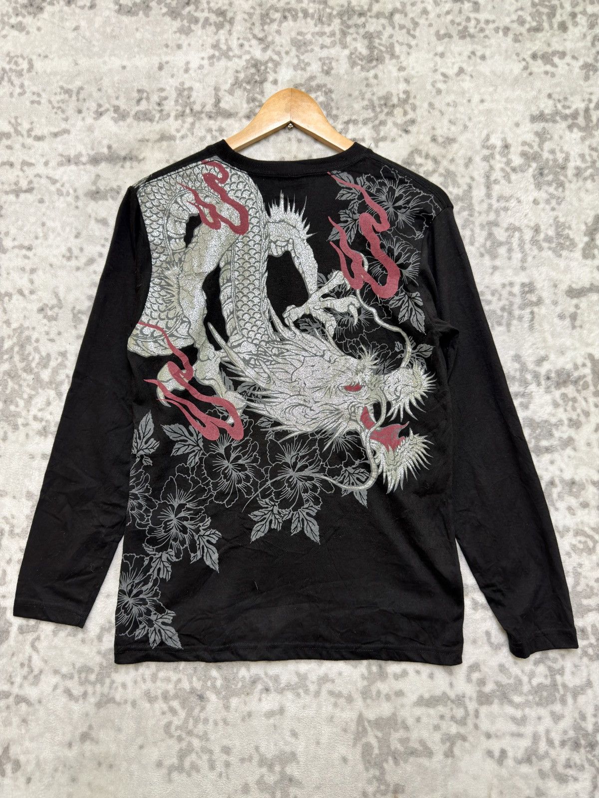 Bullet Noise Bullet Noise Dragon Wagara Y2K Long Sleeve Sukajan Tee Size US XS / EU 42 / 0 - 1 Thumbnail