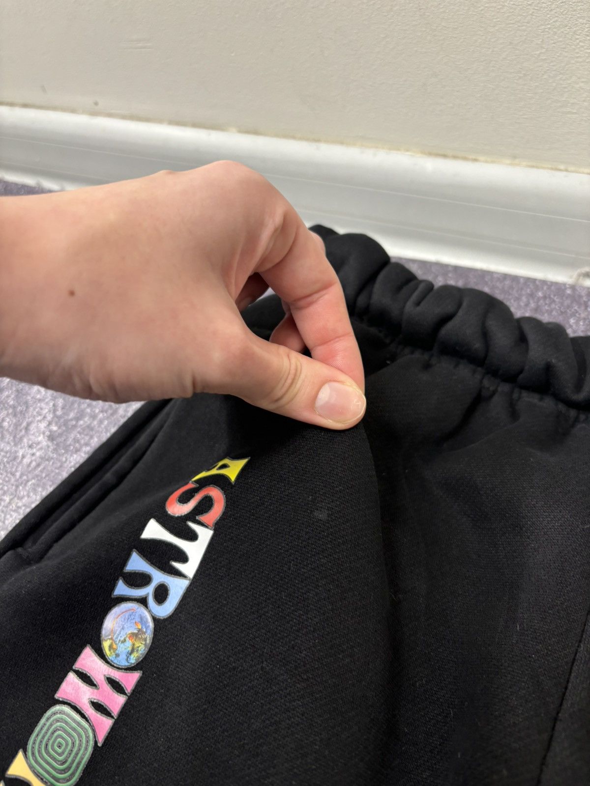 Champion Champion X Travis Scott Astroworld Hype Black Sweatpants Size US 30 / EU 46 - 7 Thumbnail