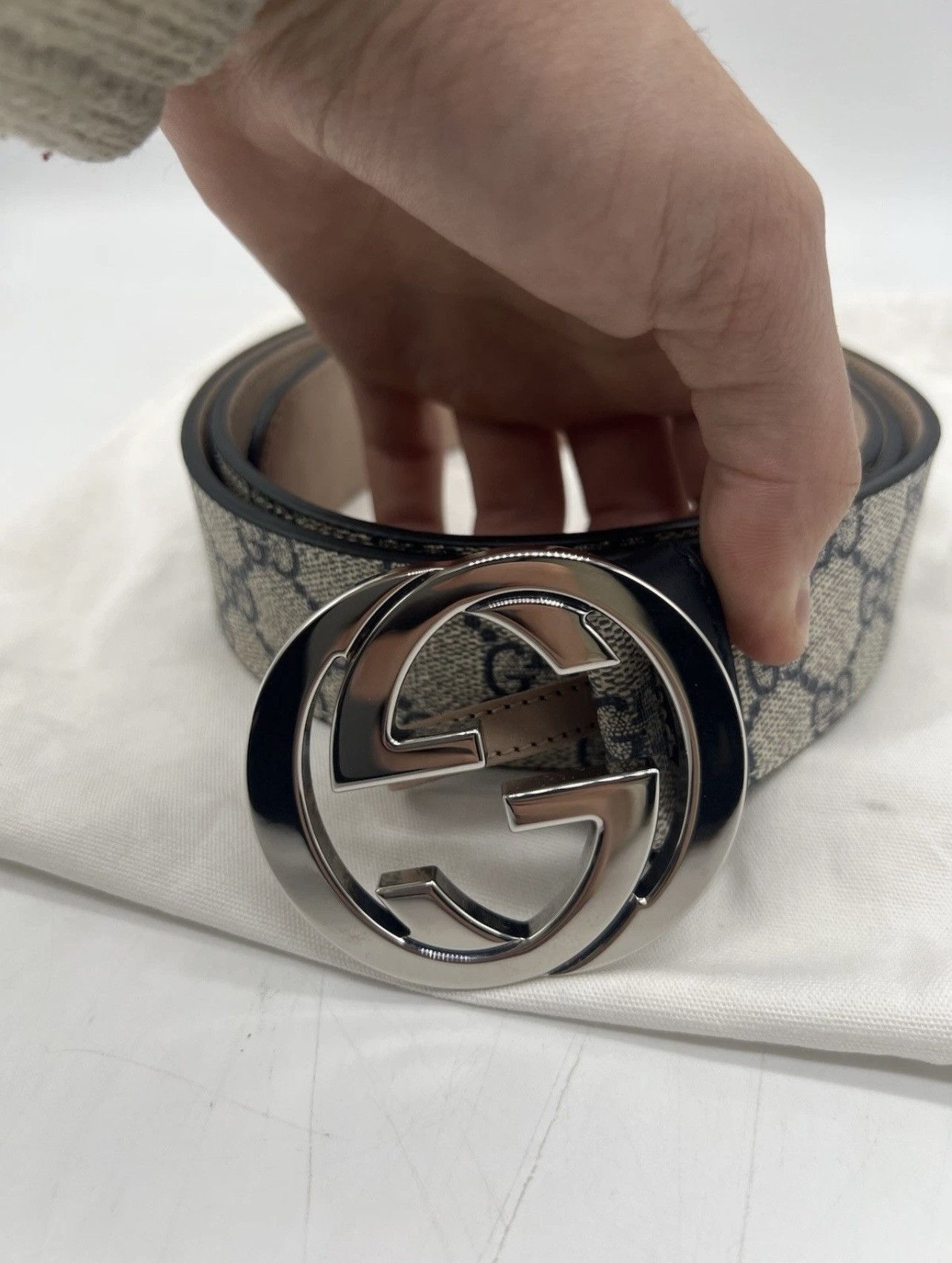 Gucci Brand New Gucci GG Logo Belt Monogram Size 110cm RRP $500 Size ONE SIZE - 2 Thumbnail