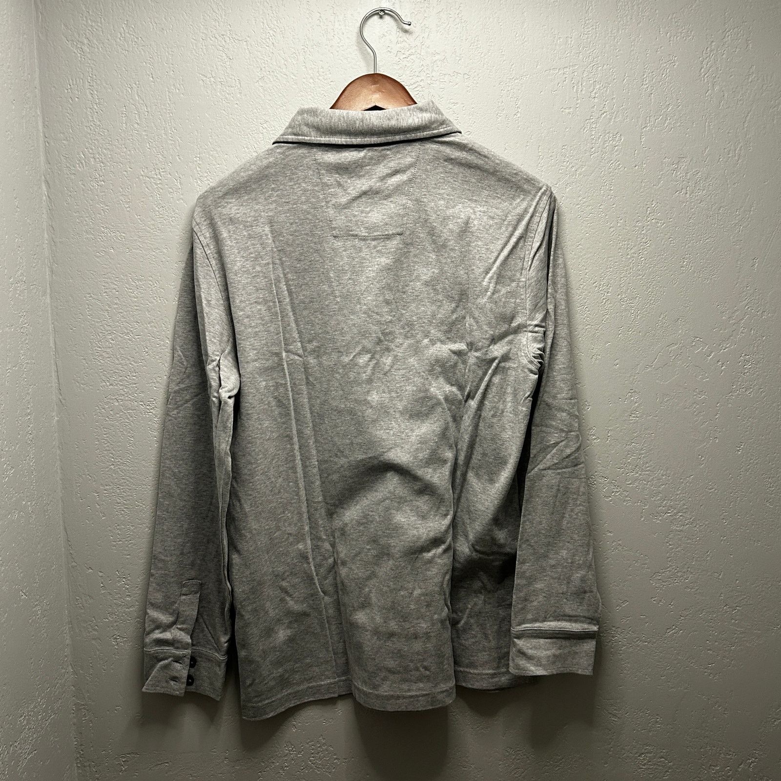 Nautica Nautica Men’s Large New Heather Grey Long Sleeve Polo Shirt Size US L / EU 52-54 / 3 - 5 Thumbnail