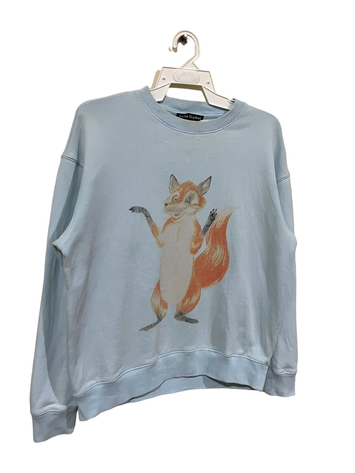 Acne Studios Rare🔥Acne Studios College Face Slubby Distressed Jumper Size US S / EU 44-46 / 1 - 2 Thumbnail