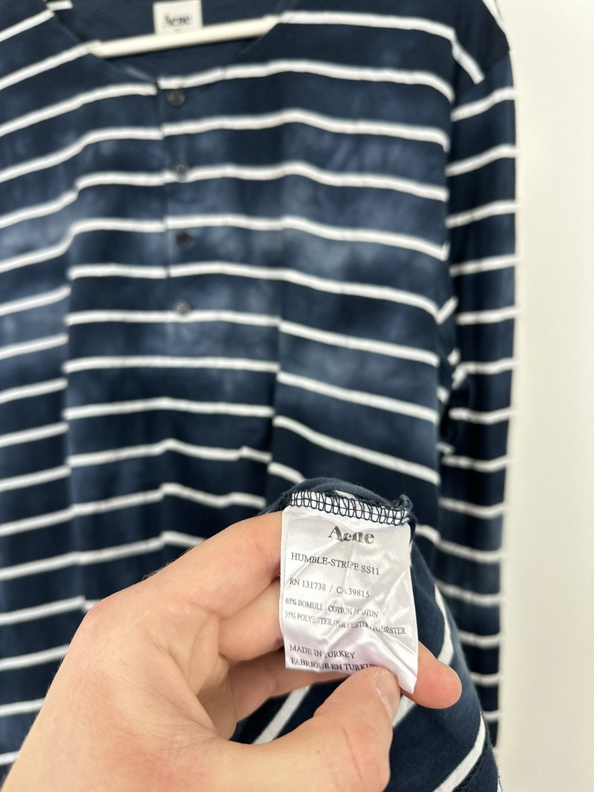 Acne Studios Vintage Acne Studios Humble Stripe SS11 Rare Opium Sweatsirt Size US XL / EU 56 / 4 - 11 Thumbnail