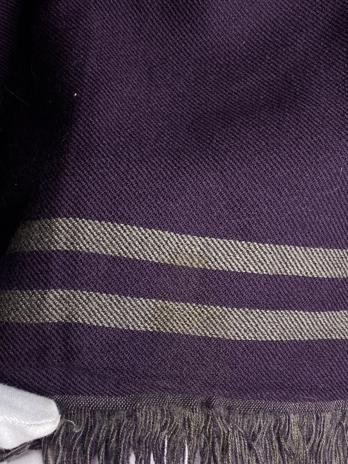 Gucci Gucci GG Monogram Wool Scarf Reversible Two Sides Purple Size ONE SIZE - 8 Thumbnail