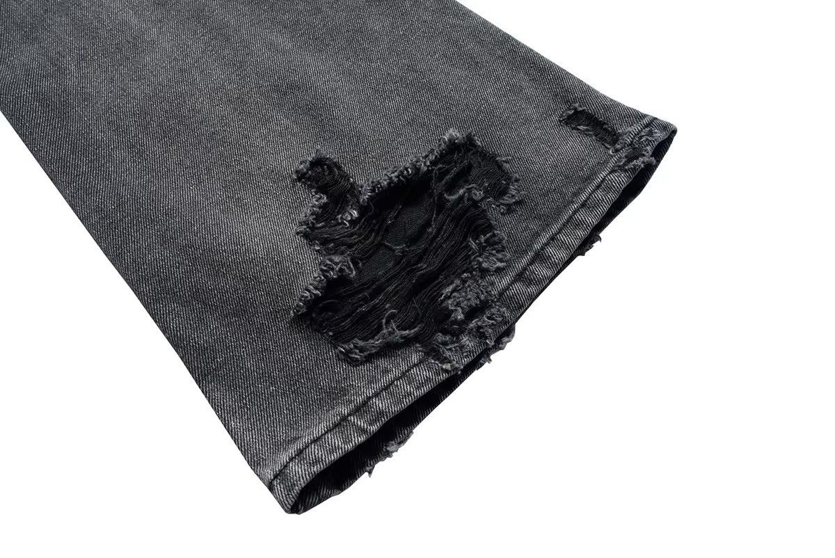 Designer × Vintage Streetwear Design Retro Baggy Hole Jeans Size US 33 - 8 Thumbnail