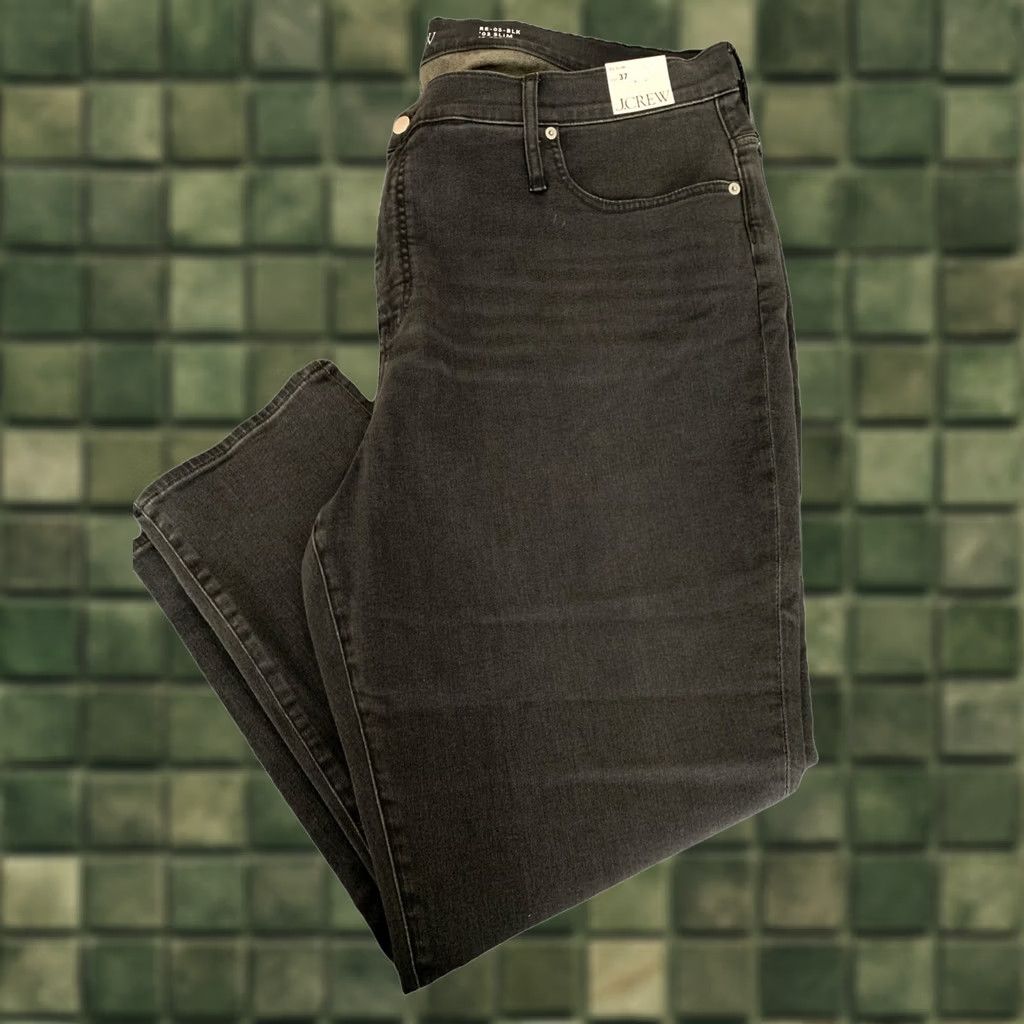 J.Crew VINTAGE J.CREW Jeans Slim Faded Black Slim Fit Denim Womens 37 NWT-12544 Size 25" / US 0 / IT 36 - 1 Thumbnail