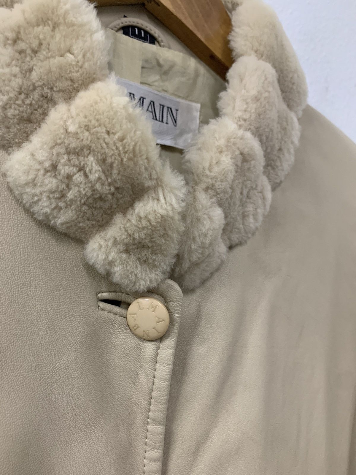 Balmain Balmain Lamb Skin Leather Coat Size S / US 4 / IT 40 - 5 Thumbnail