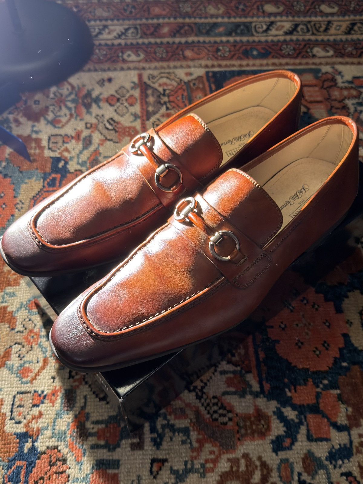 Magnanni Magnanni x Saks fifth Avenue style: 19958 Cognac loafers Size US 13 / EU 46 - 1 Thumbnail