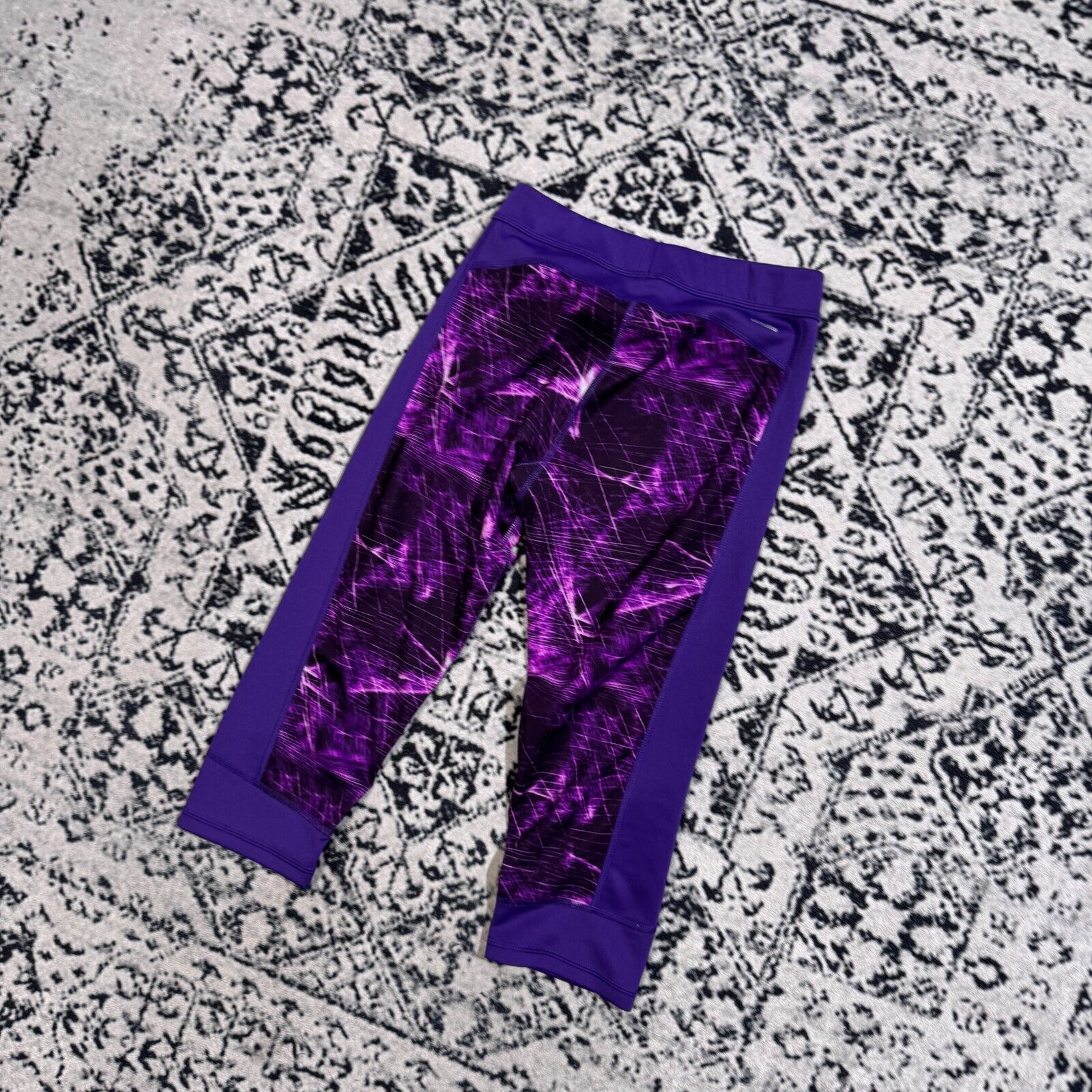 Adidas × Vintage Vintage Adidas Women's Purple Polyester Leggings Size M Y2k Size US 30 / EU 46 - 9 Thumbnail