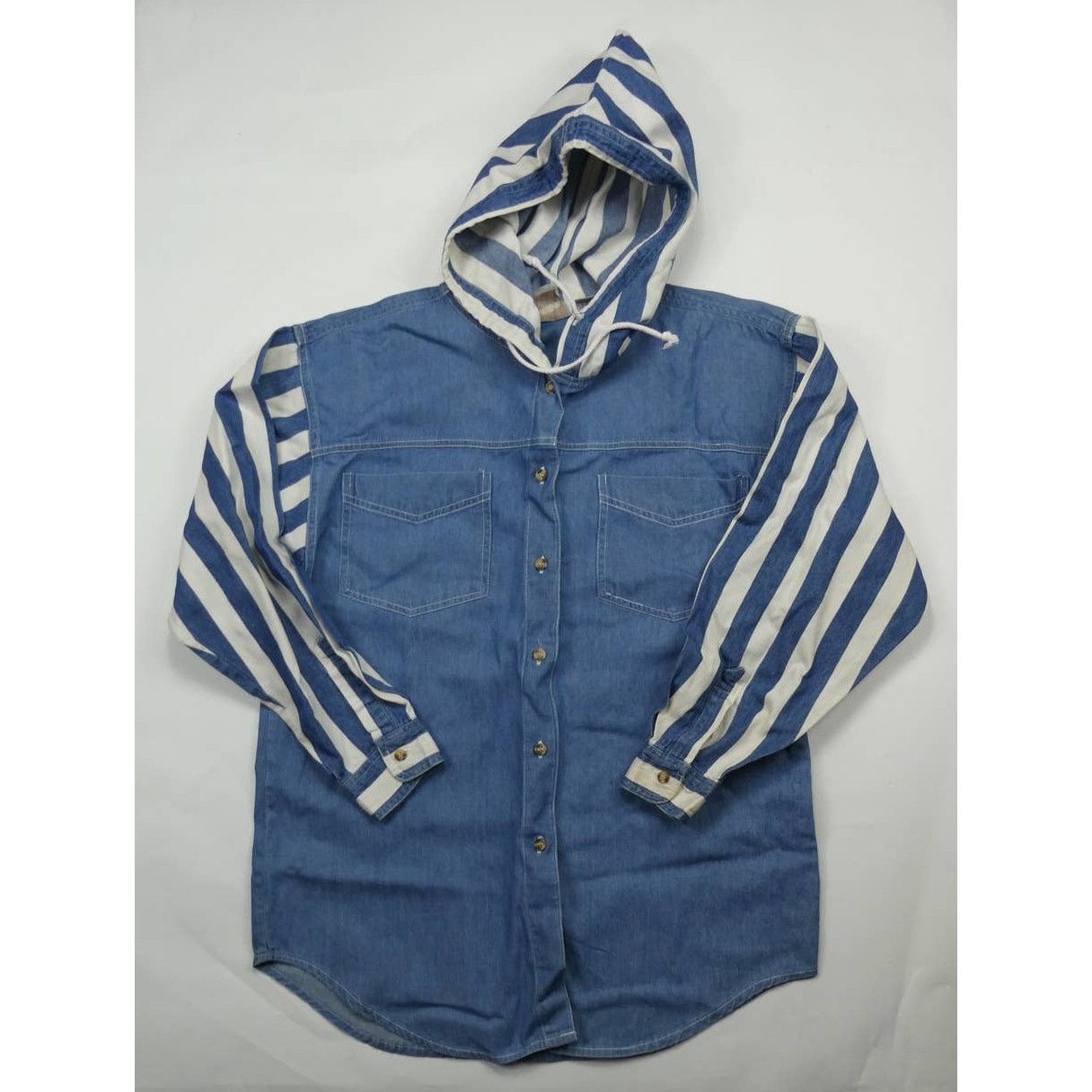 Sugar Sugar Blues hooded denim shirt, size: small, amazing! Size S / US 4 / IT 40 - 1 Thumbnail
