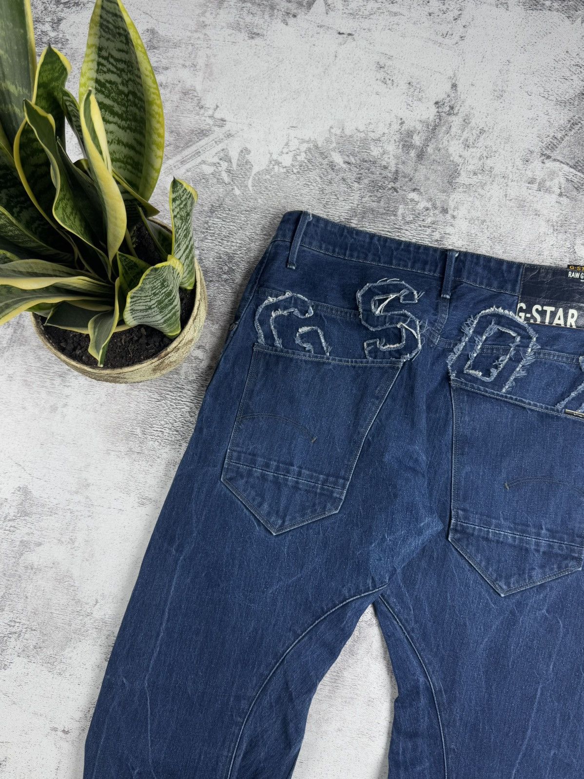 G-Star G-Star Loose Tapered Big Logo GS01 Embro Jeans Pants Bottoms Size US 36 / EU 52 - 4 Thumbnail