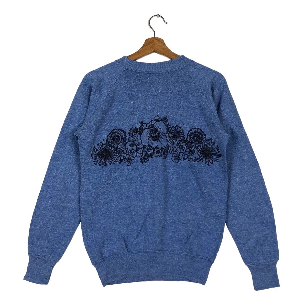Japanese Brand 🔥90’s Vintage Sweatshirt Floral Flower Big Logo Size US M / EU 48-50 / 2 - 8 Thumbnail