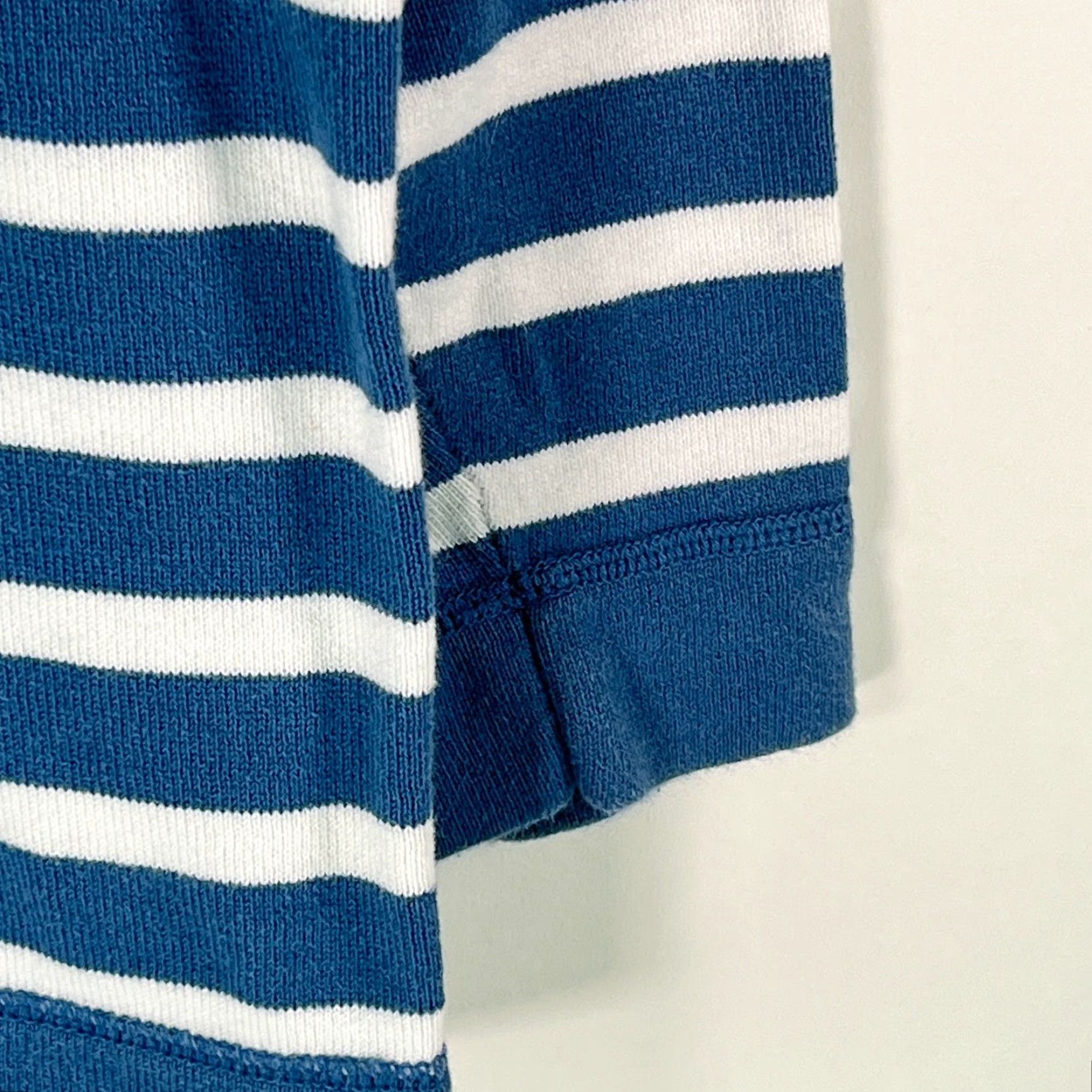 Eddie Bauer Eddie Bauer Womens Sweater Size Medium Crew Neck Striped Blue 100% Cotton Knit Pullover Casual 3/4 Sleeve Size M / US 6-8 / IT 42-44 - 5 Thumbnail