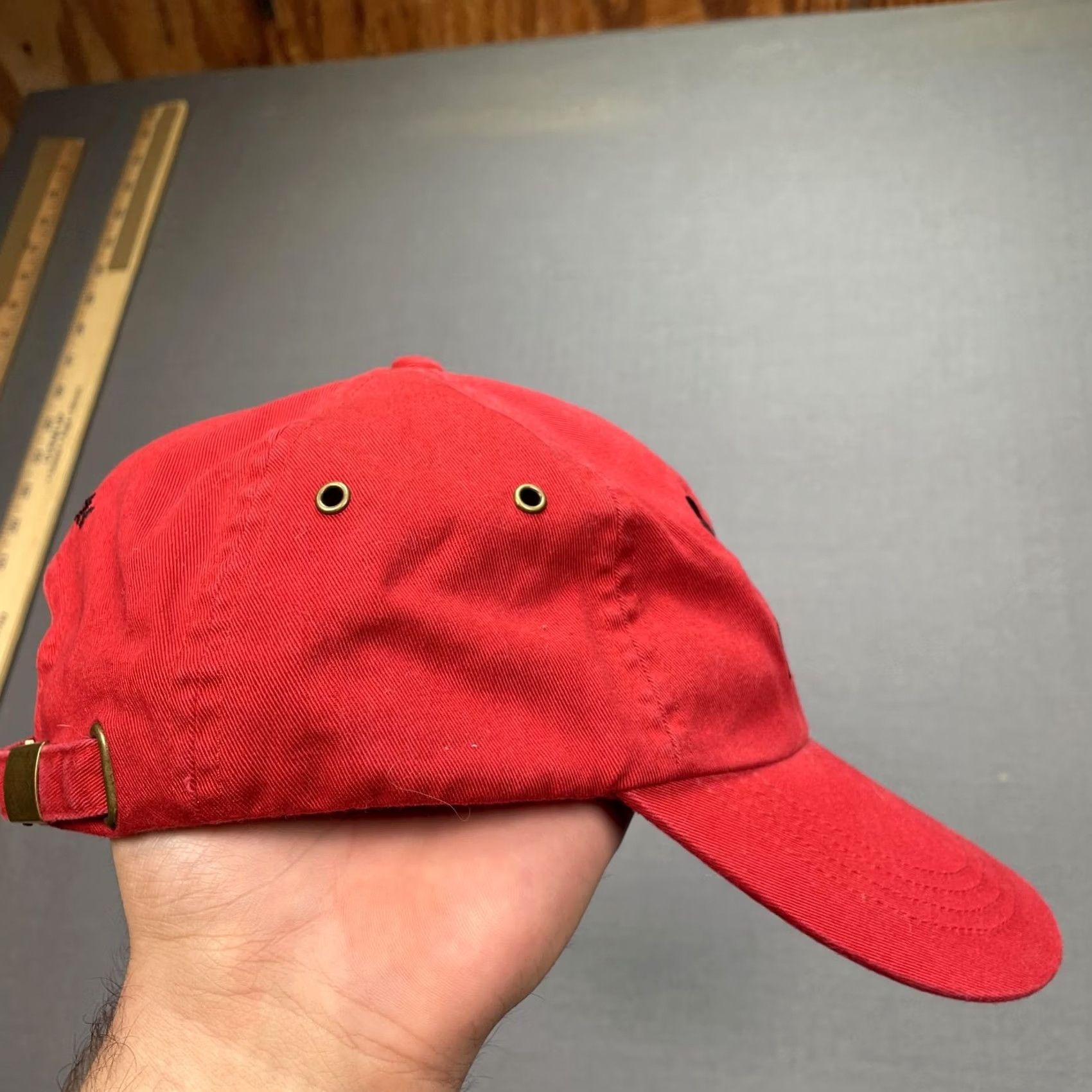 Logo 7 Fuse TV Hat Cap Strap Back Red Twill Drip Logo Music TV One Size Embroidered Mens Baseball Cap Adjustable Summer Casual Size ONE SIZE - 5 Thumbnail