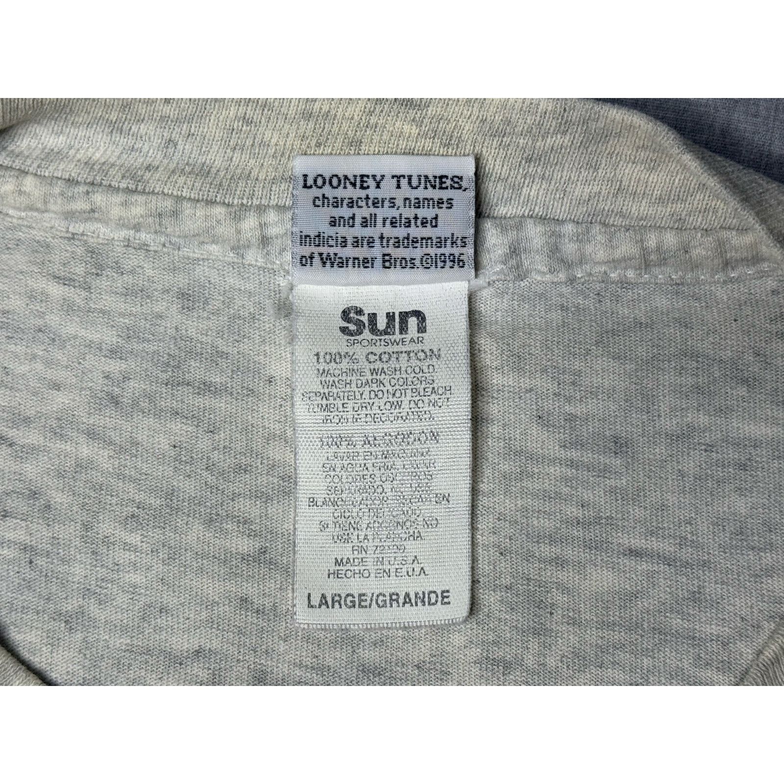 Vintage Vintage 1996 Taz #1 Dad Looney Tunes Single Stitch T-shirt L Size US L / EU 52-54 / 3 - 4 Thumbnail