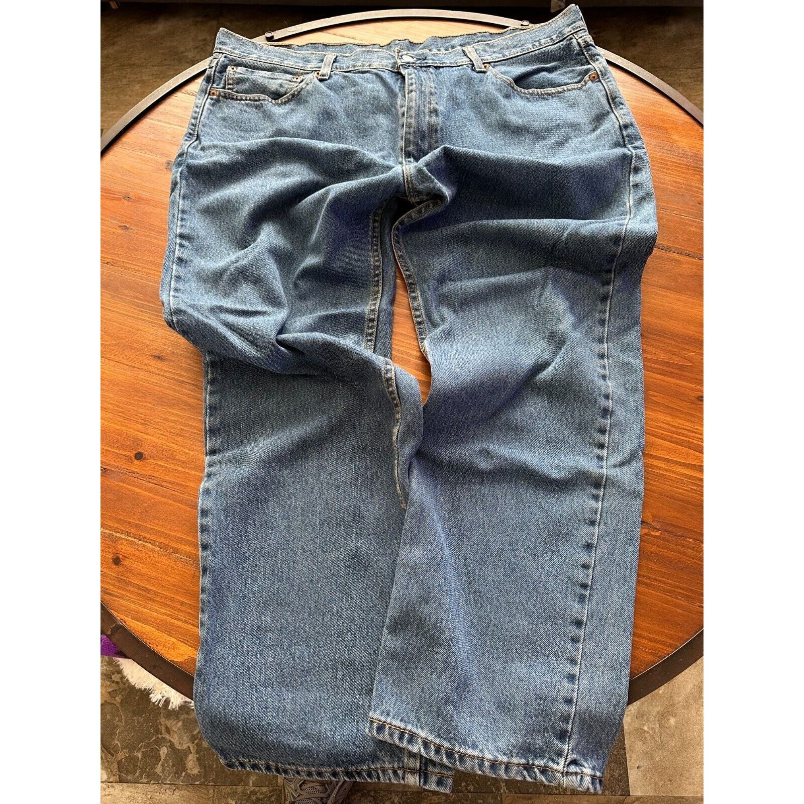 Levi's Levis 505 Regular Fit Blue Jeans 40x32 Clean NormcorpWestern Size US 40 / EU 56 - 5 Thumbnail