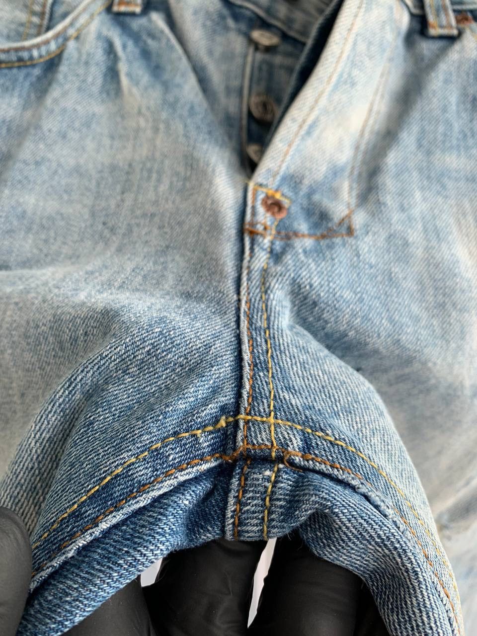 Emmett × Japanese Brand EMMETT Unisex E D Bill Lt Rip Wash 562/m Selvedge Jeans Size US 29 - 18 Thumbnail