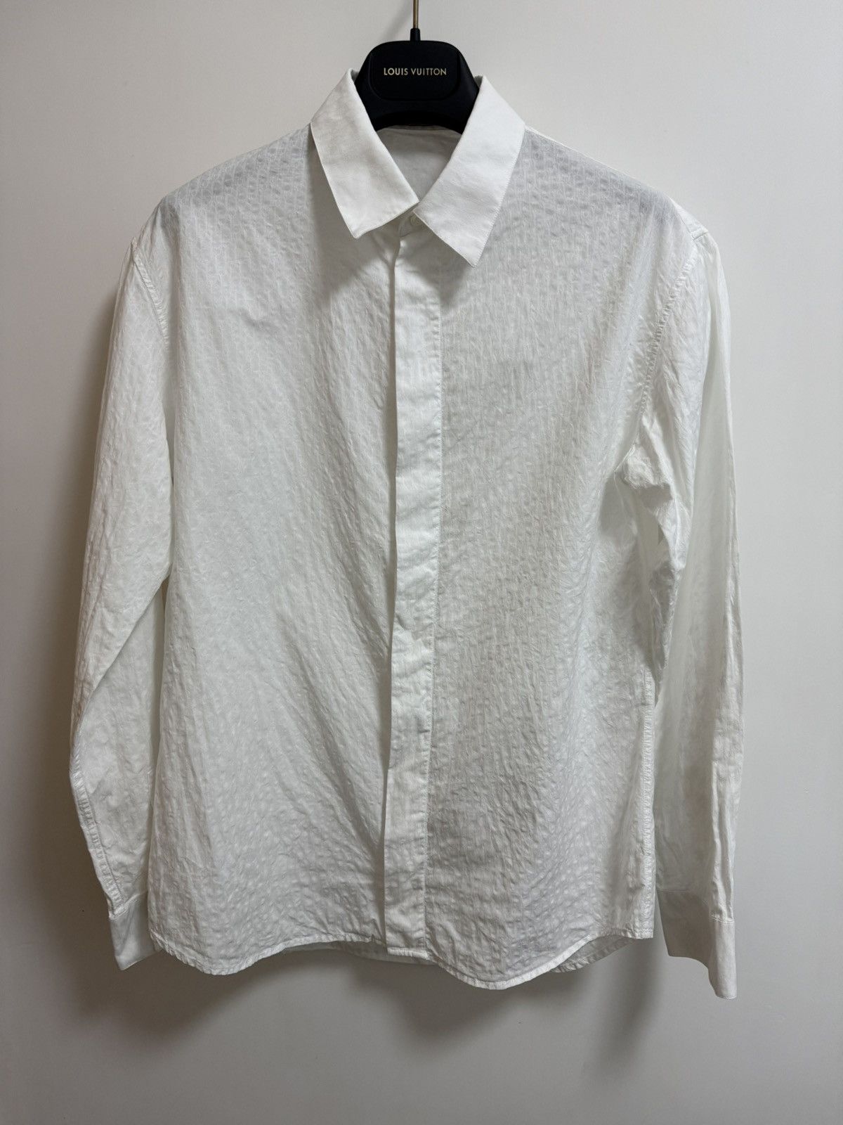 Dior Dior white oblique dress shirt 38 Size US S / EU 44-46 / 1 - 1 Thumbnail