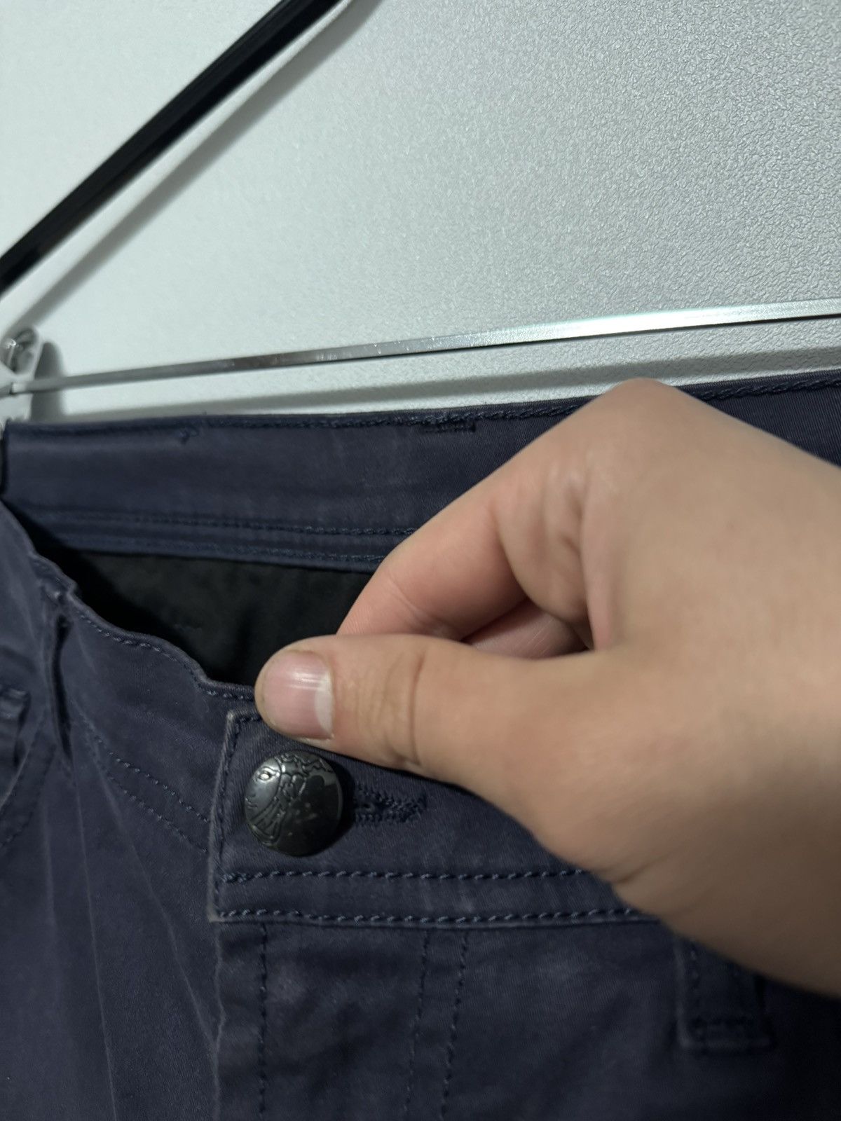 Versace Versace Collection Men’s Dark Blue Pants 30/30 Classic Fit Size US 30 / EU 46 - 9 Thumbnail
