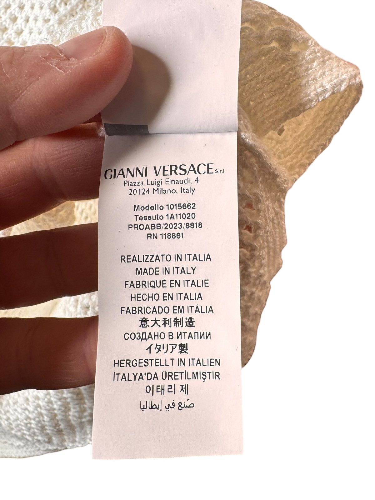 Versace Versace cotton knit polo with coral embroidery Size XS / US 0-2 / IT 36-38 - 13 Thumbnail