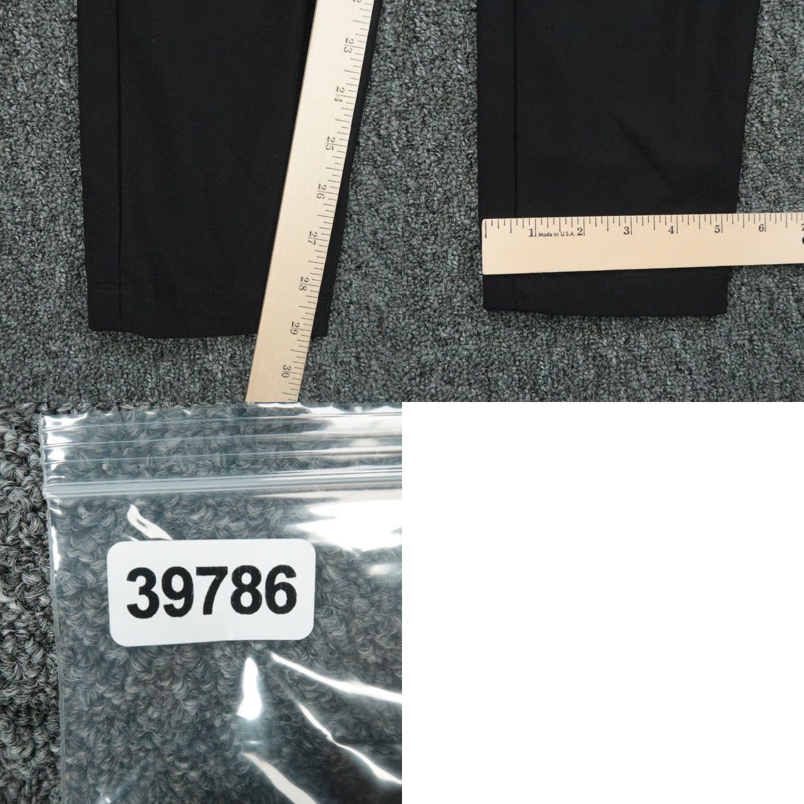 Cuts Cuts Pants Mens Large Black AO Jogger Chino Stretch 32x30 Slim Tailored Style Size US 33 - 8 Thumbnail
