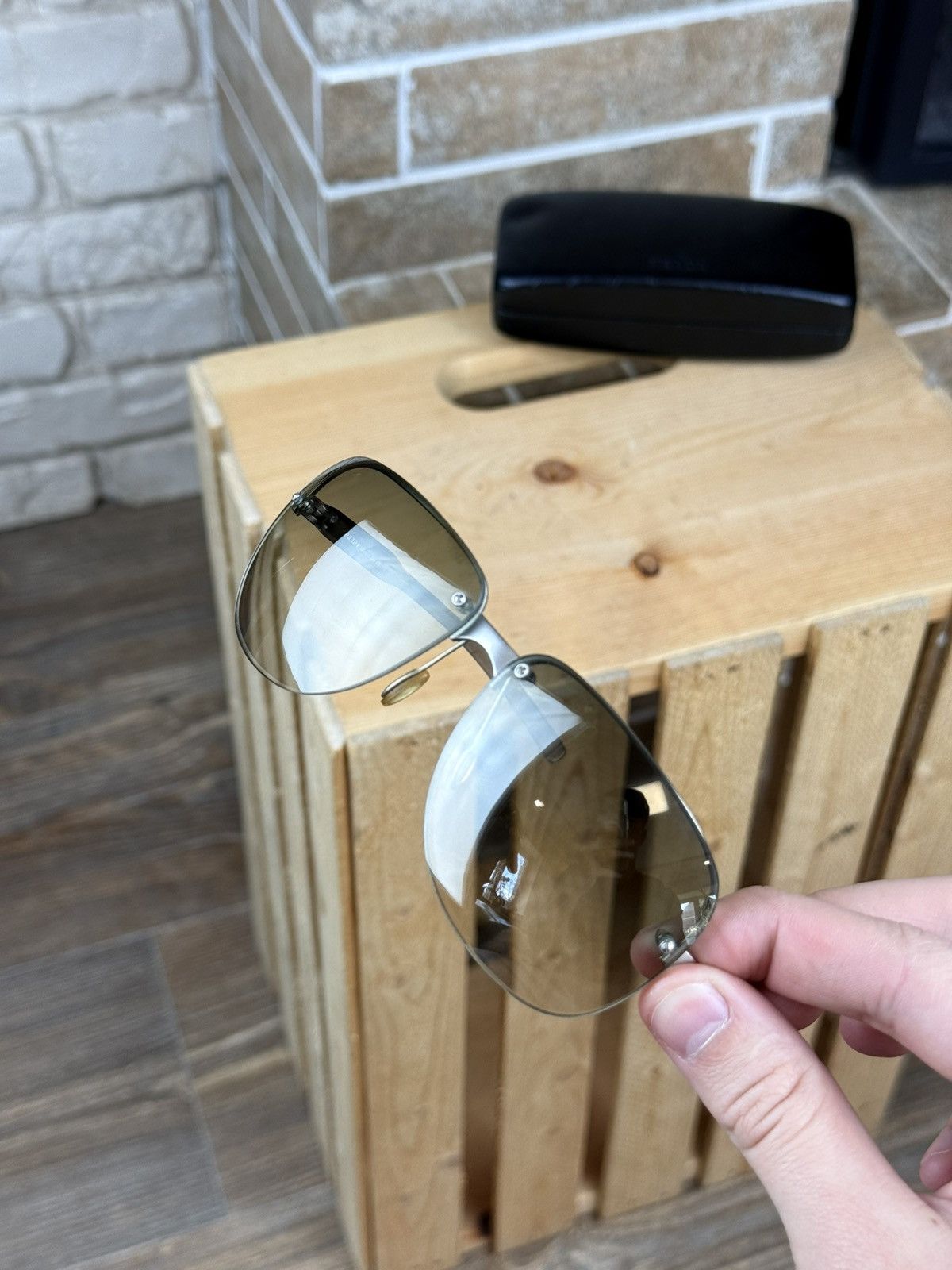 Prada × Vintage Vintage Prada Aviator Sunglasses Size ONE SIZE - 5 Thumbnail