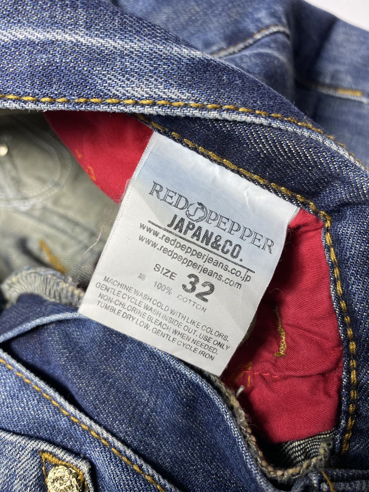 If Six Was Nine Red Papper Skull Flared Jeans Size US 32 / EU 48 - 12 Thumbnail