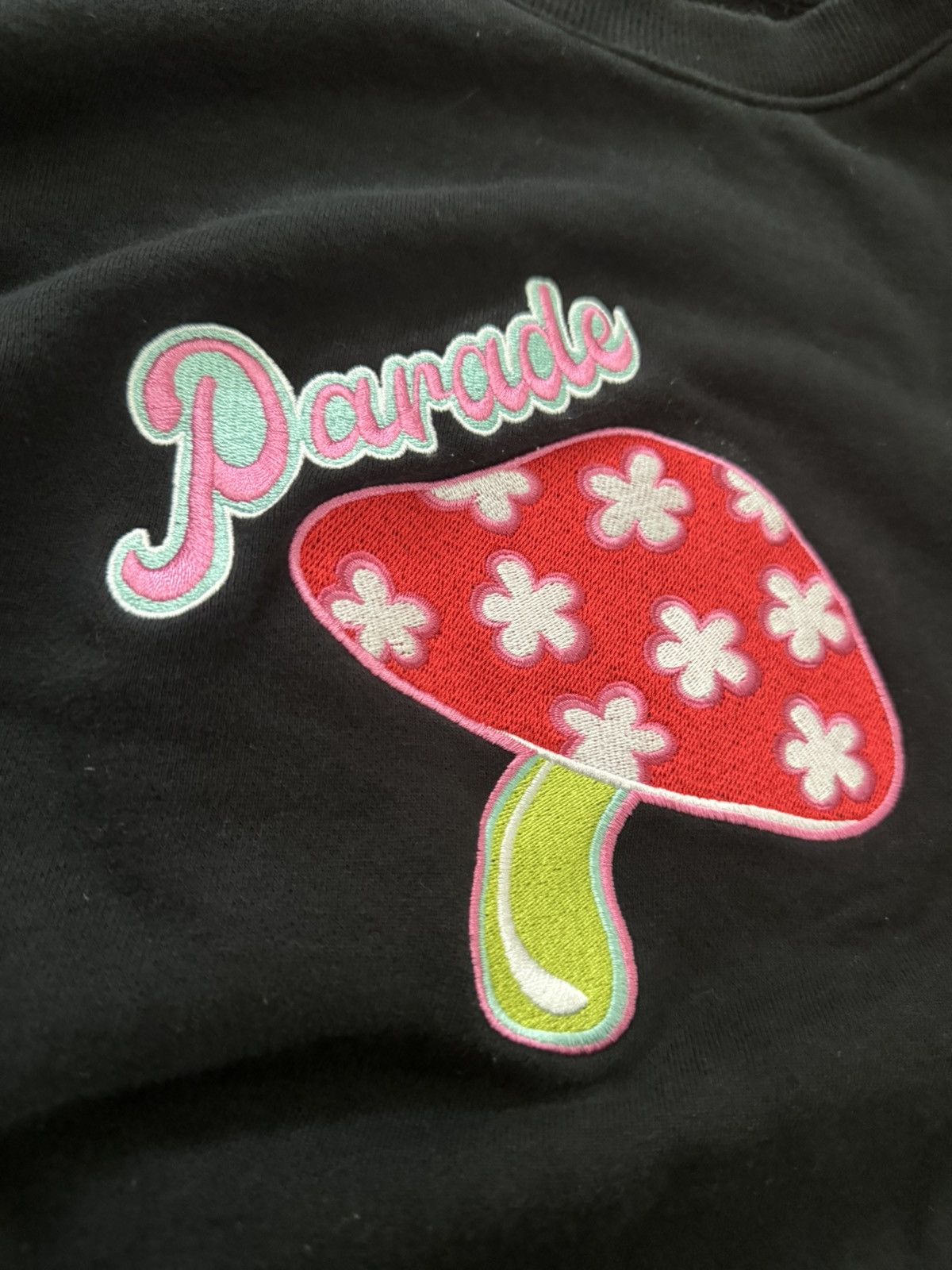 Paradise × Vintage Vintage 70s Style Fantasy Magic Mushroom Sweater LARGE Size US L / EU 52-54 / 3 - 9 Thumbnail